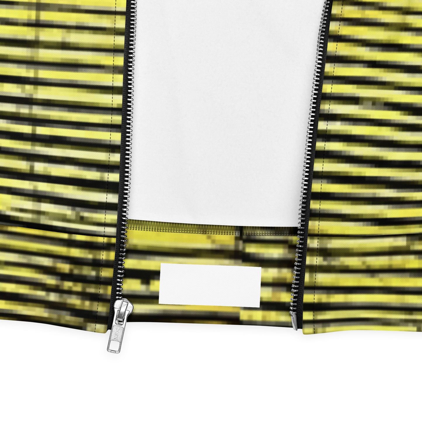 Yellow Black Stripes Adire Unisex Bomber Jacket