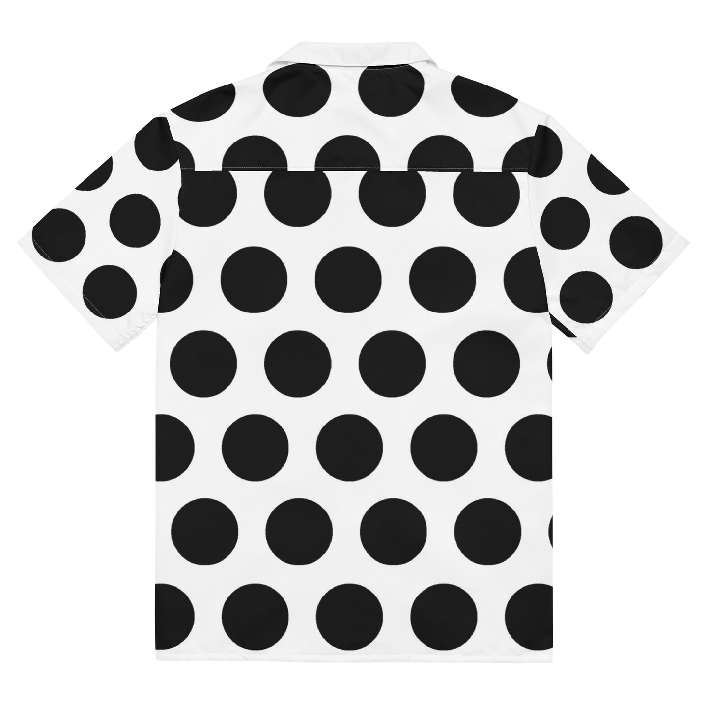 Bold Polka Dote Unisex Button Shirt