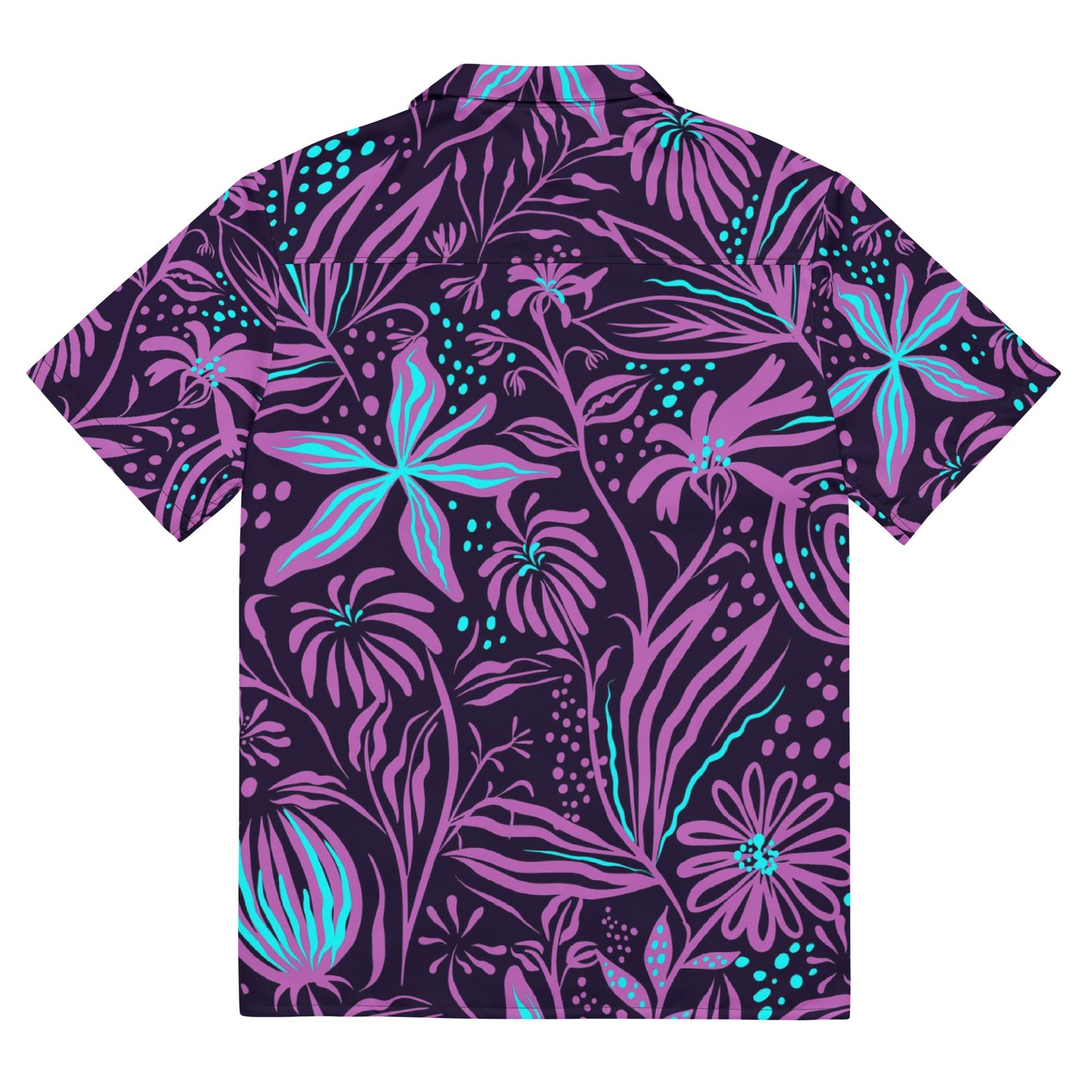 Purple Unisex button shirt