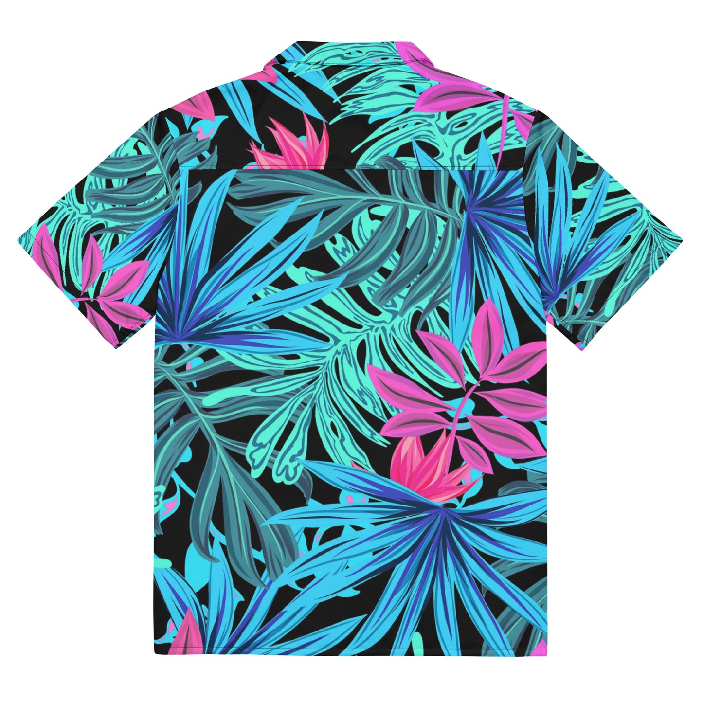 Tropical Leaves Unisex Button Shirt