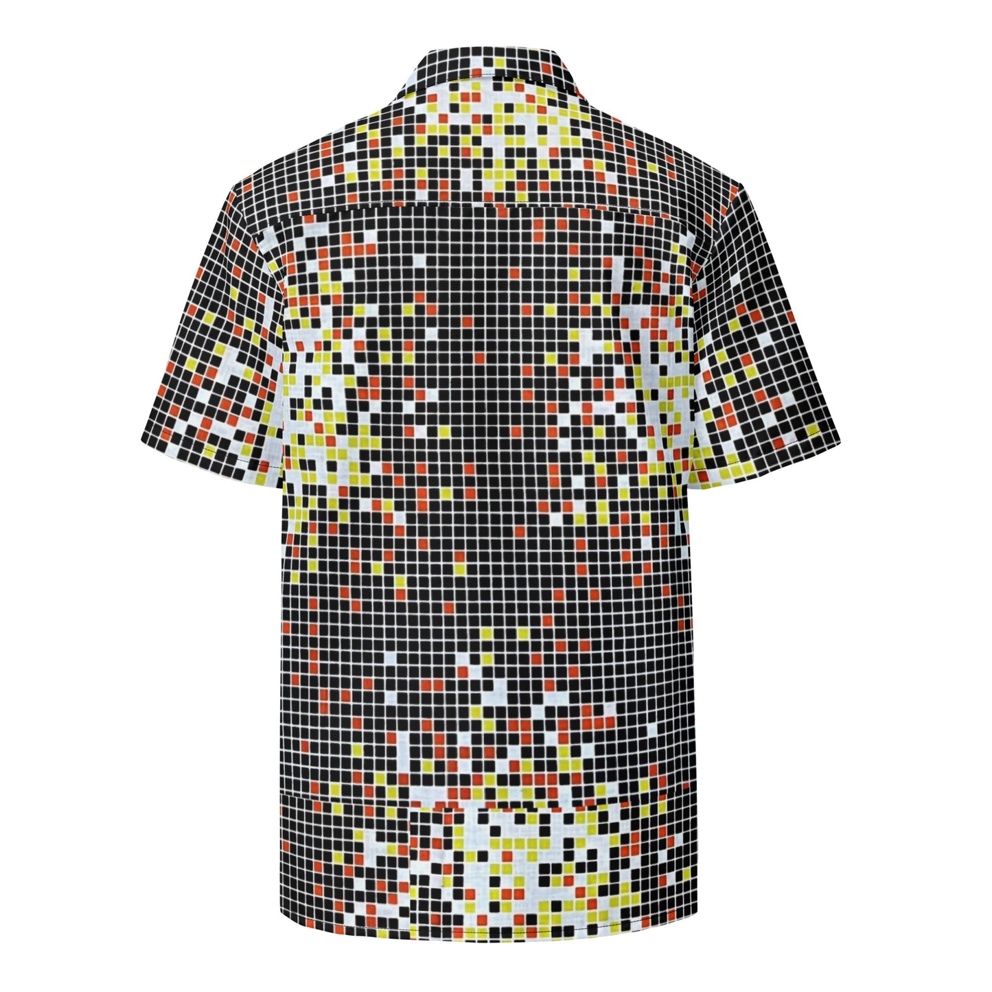 Graphic Square Ankara Unisex Button Shirt