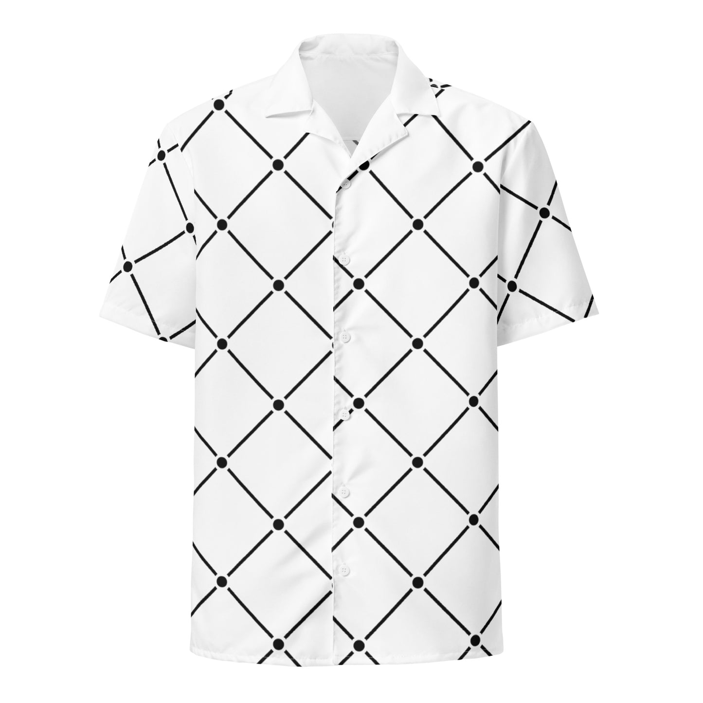 Diamond Dot Unisex Button Shirt