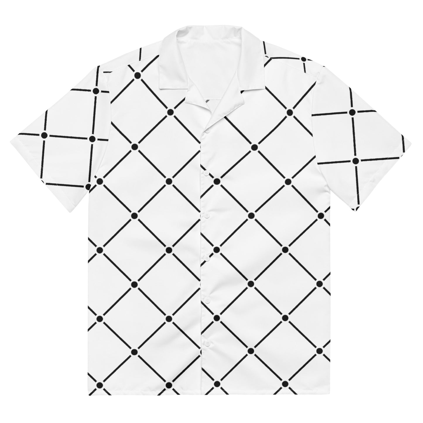 Diamond Dot Unisex Button Shirt