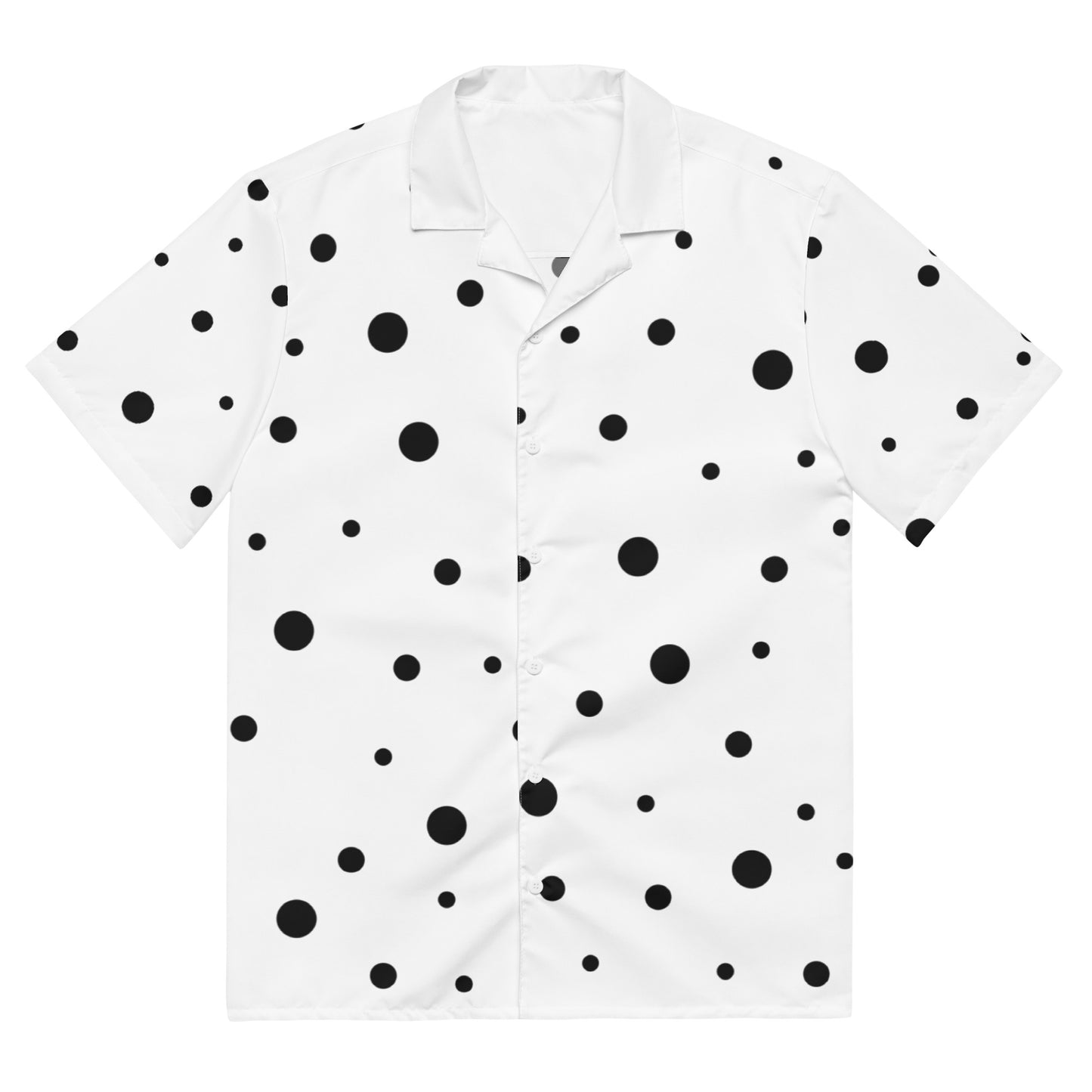 Scatter Polka Dots Unisex Button Shirt