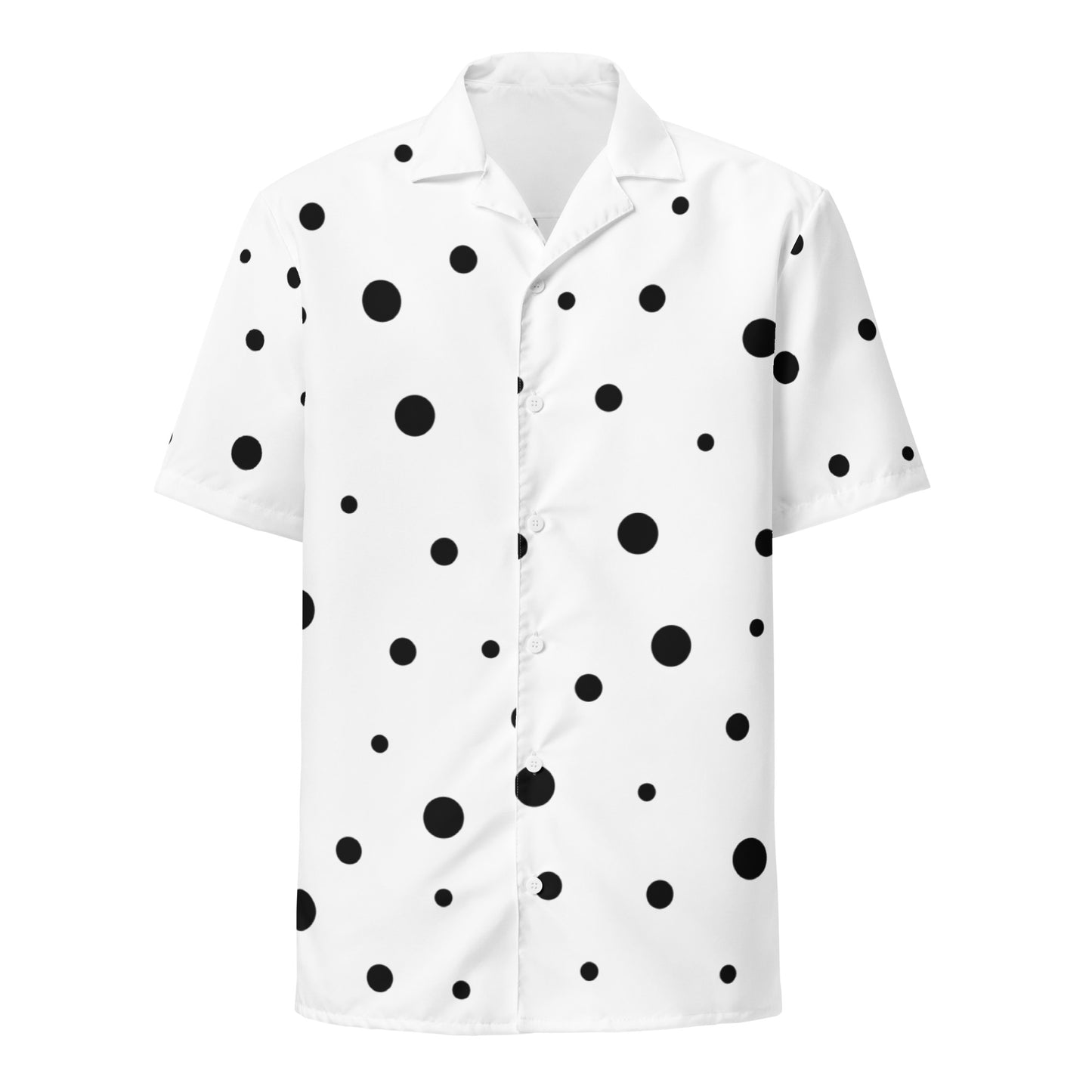 Scatter Polka Dots Unisex Button Shirt