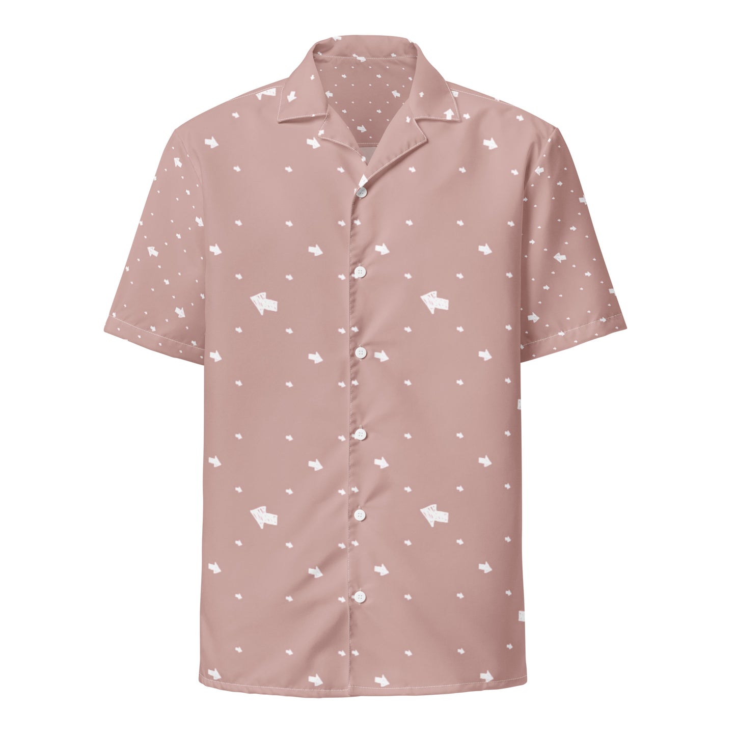 Mauve Pink Unisex Button Shirt