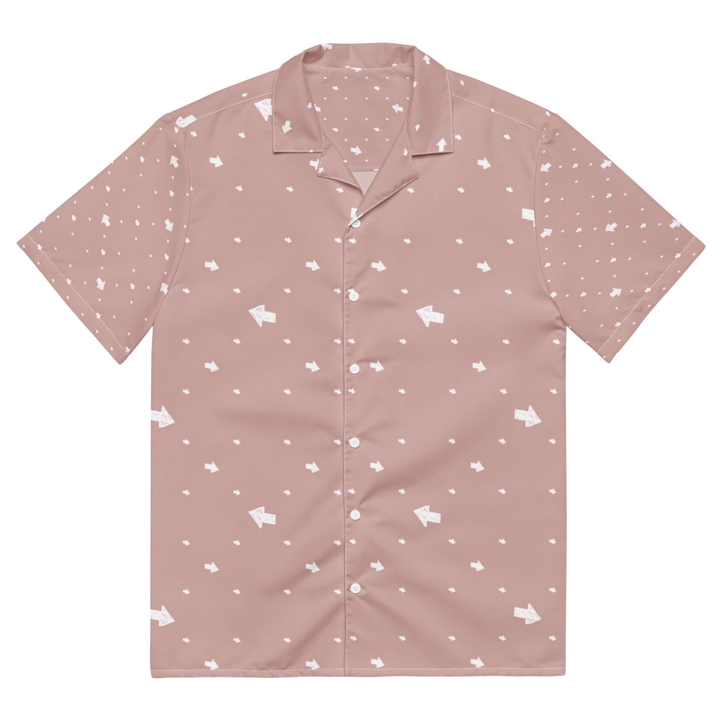 Mauve Pink Unisex Button Shirt