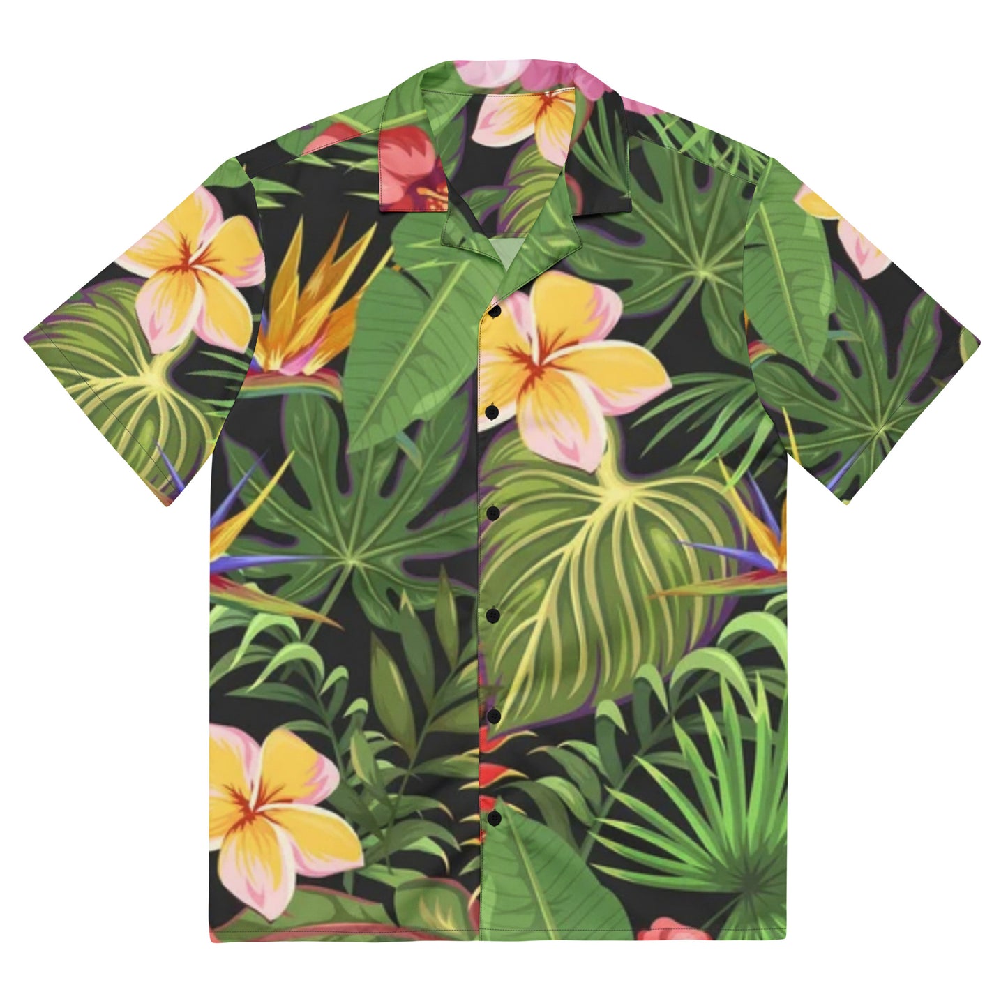 Hibiscus Unisex Button Shirt