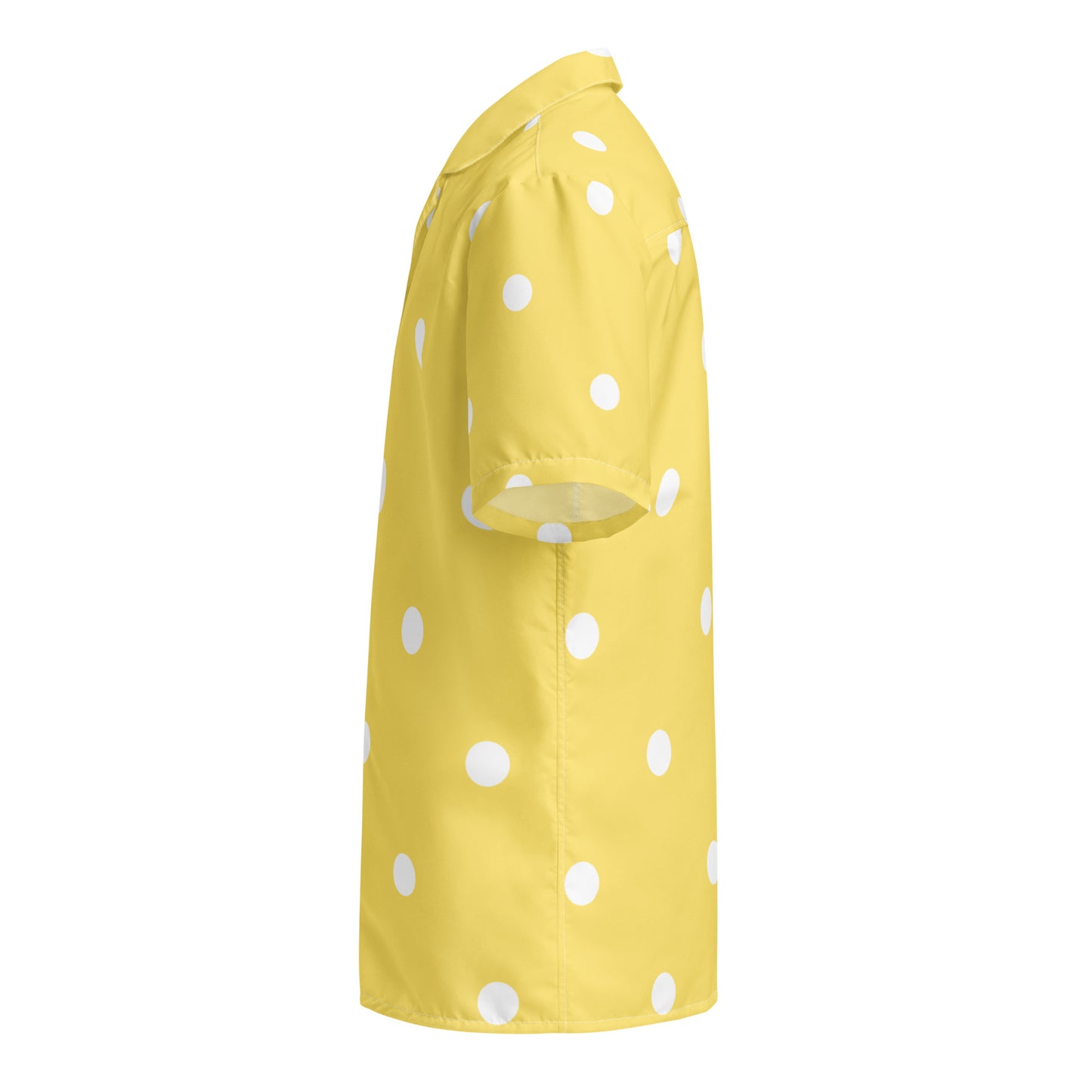 Yellow Polka Dot Unisex Button Shirt