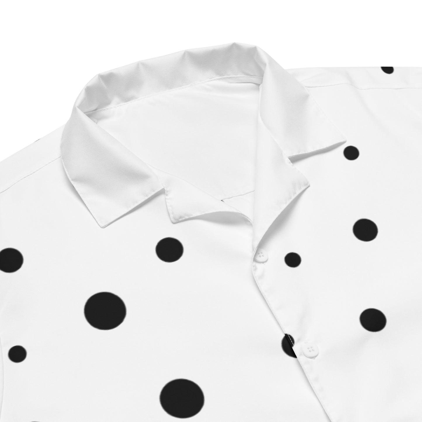 Scatter Polka Dots Unisex Button Shirt