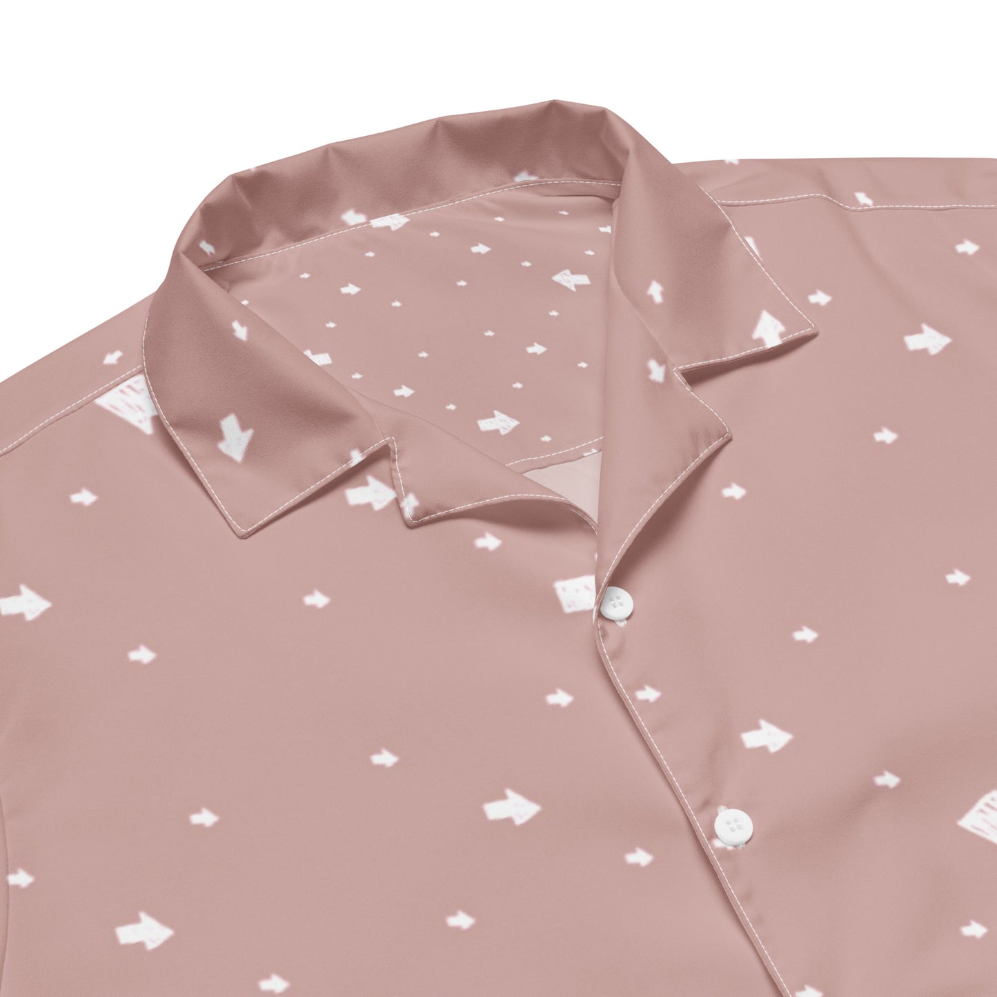 Mauve Pink Unisex Button Shirt