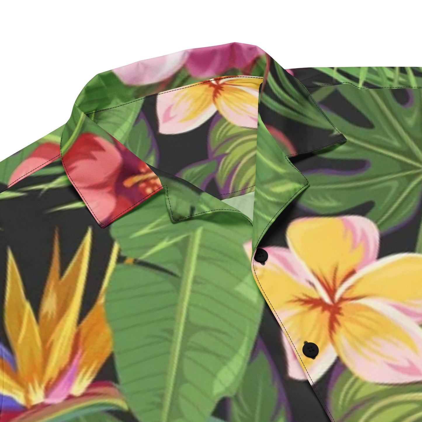 Hibiscus Unisex Button Shirt