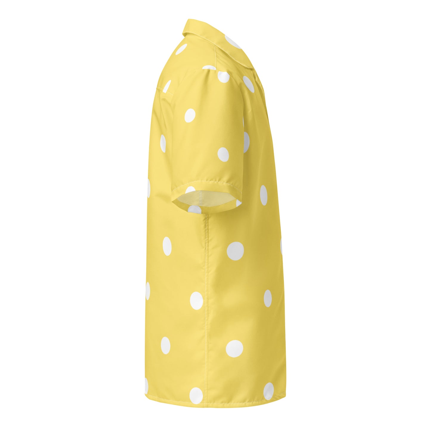 Yellow Polka Dot Unisex Button Shirt