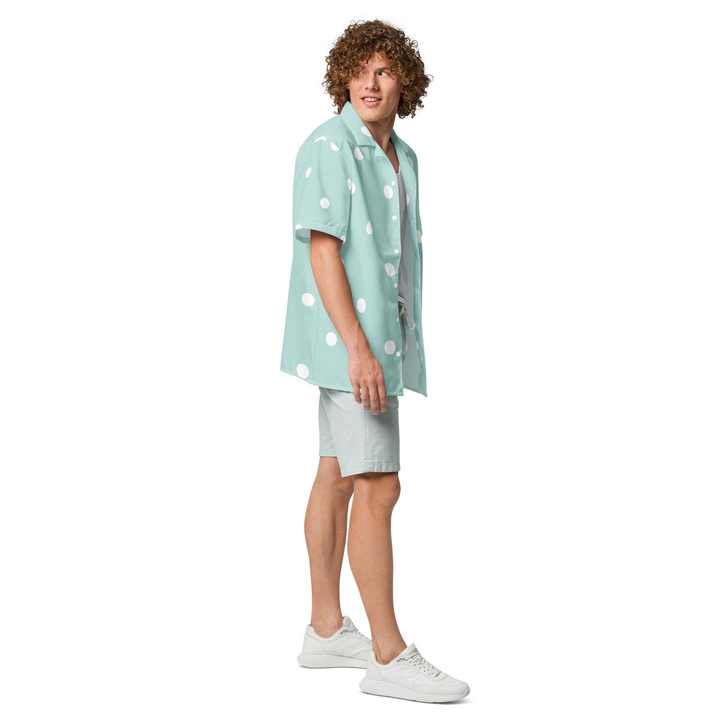 Sky Blue Unisex Button Shirt