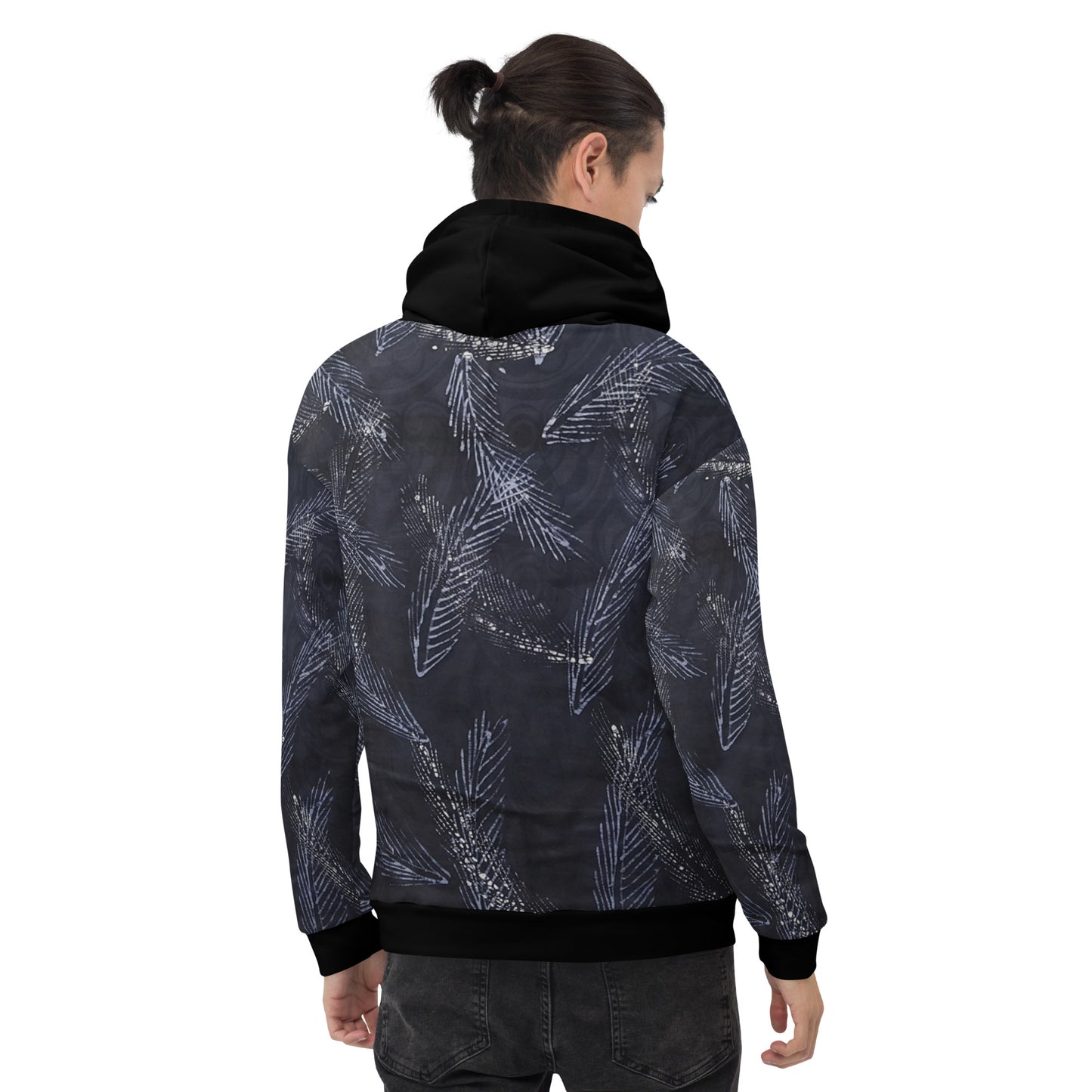 Indigo Black Adire Unisex Hoodie