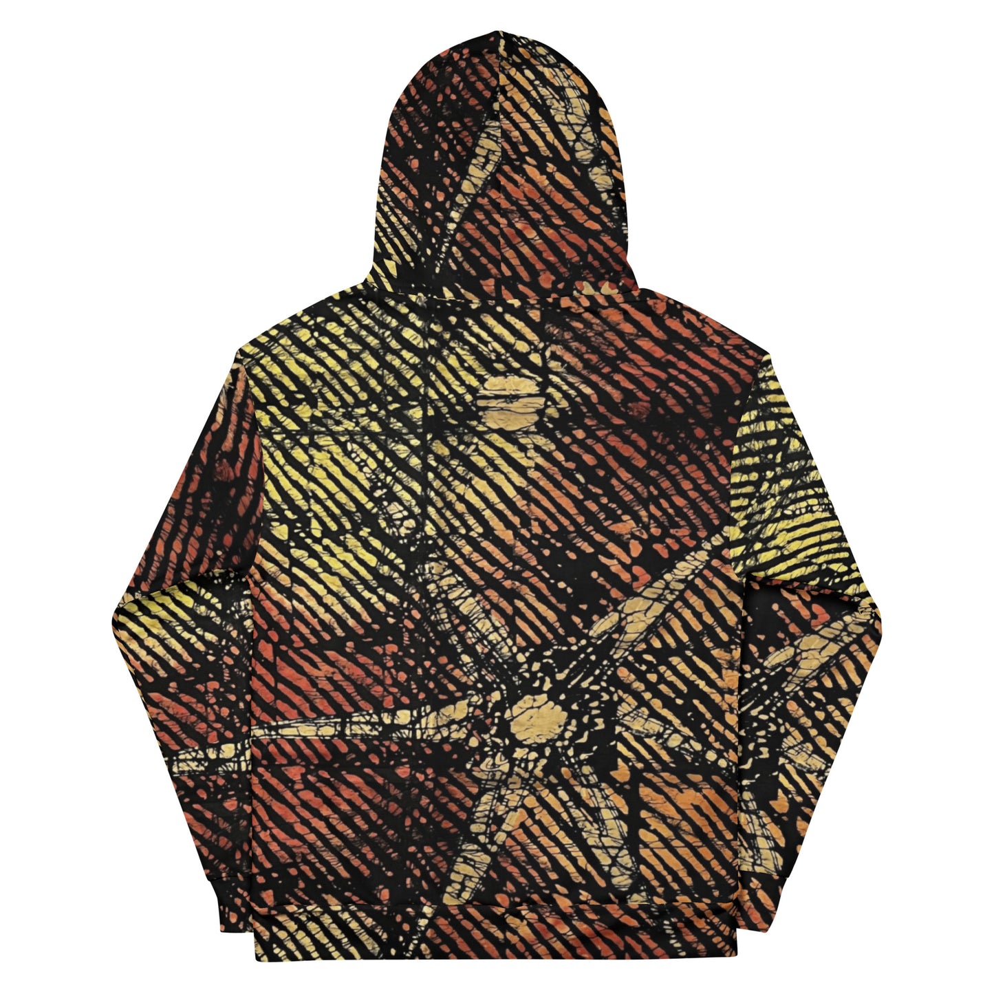 Yellow Orange Ankara Unisex Hoodie