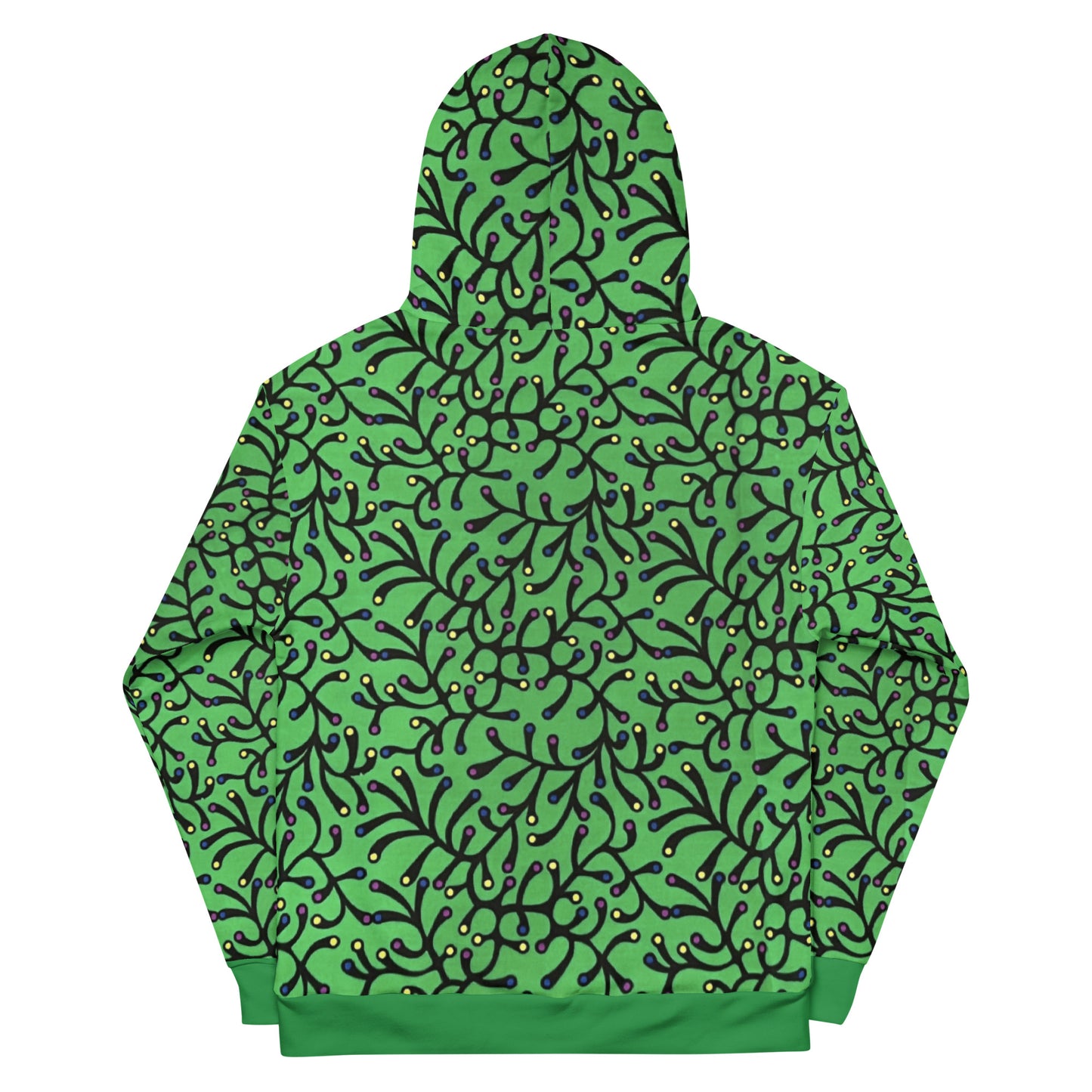 Green Dotted Ankara Unisex Hoodie