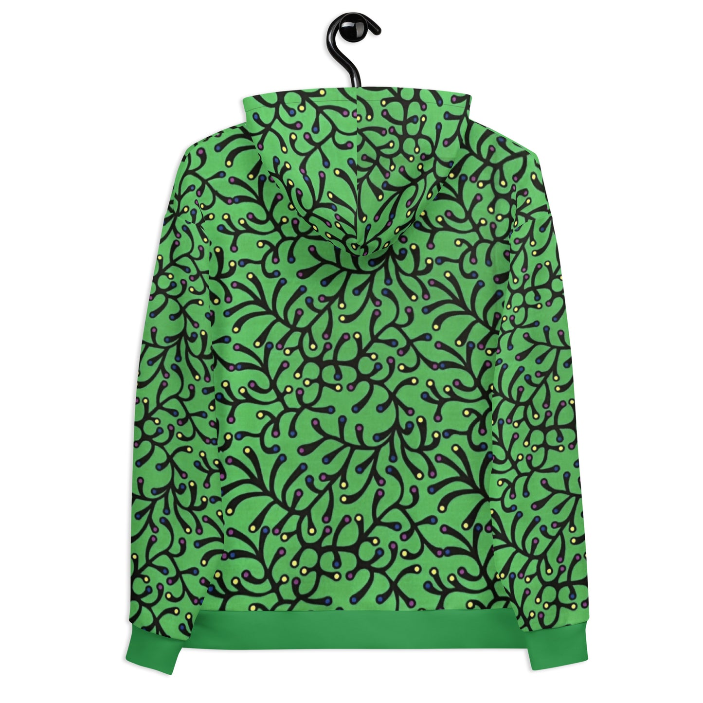 Green Dotted Ankara Unisex Hoodie