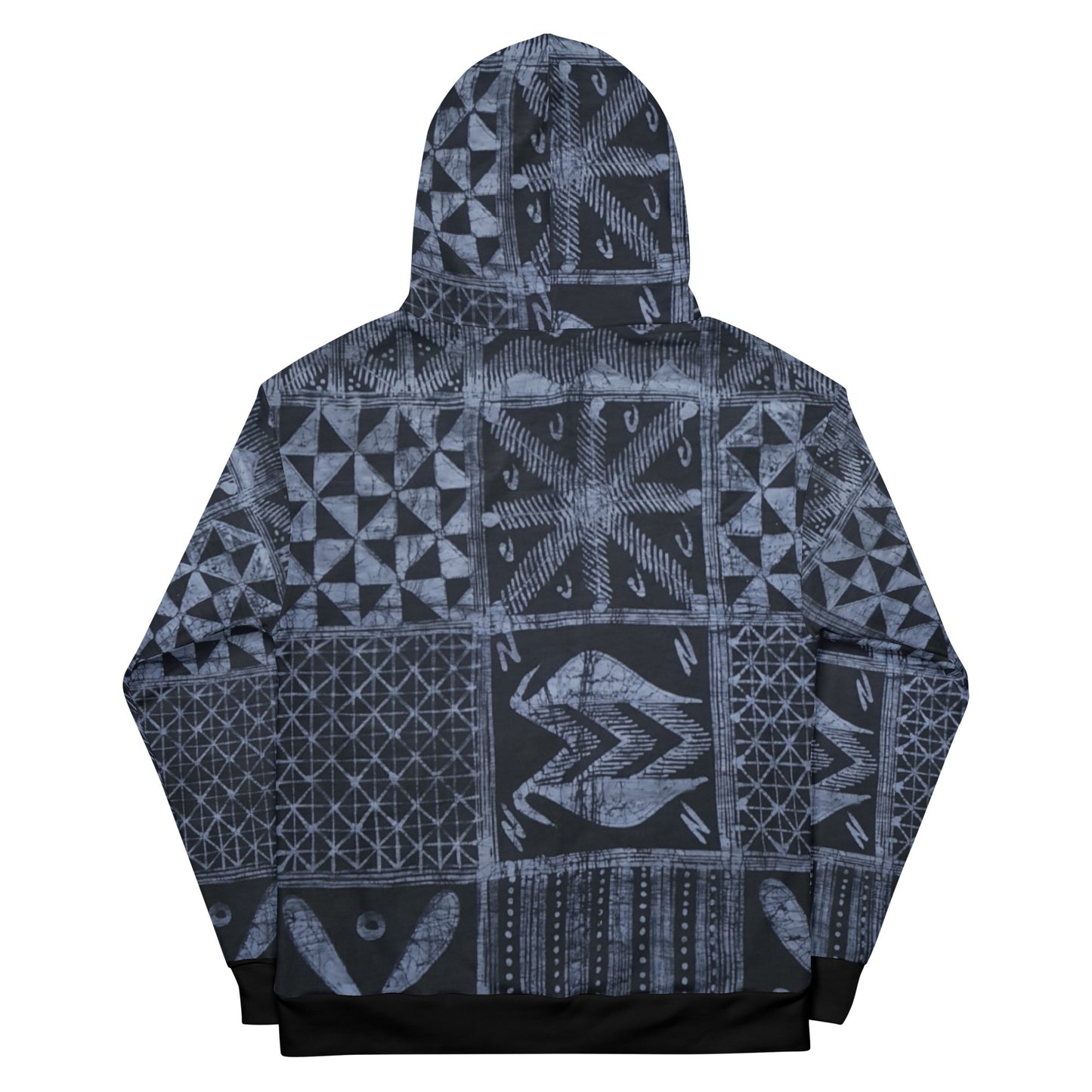 Dark Blue Adire Unisex Hoodie