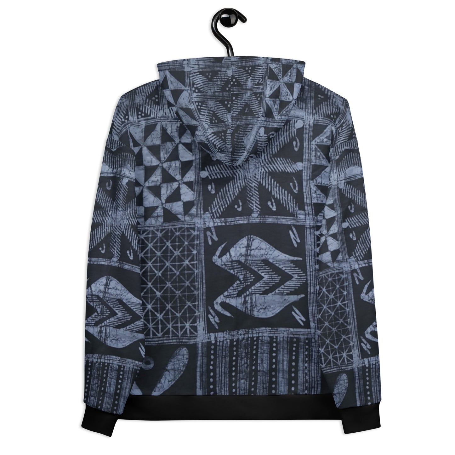 Dark Blue Adire Unisex Hoodie