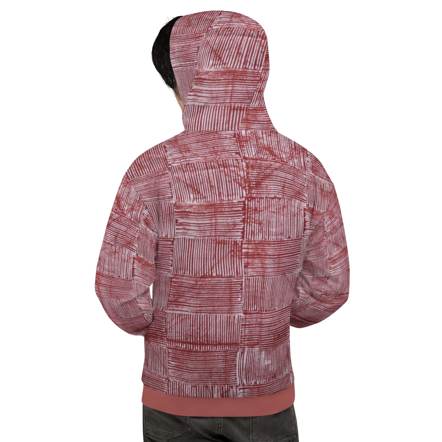 Red Adire Unisex Hoodie