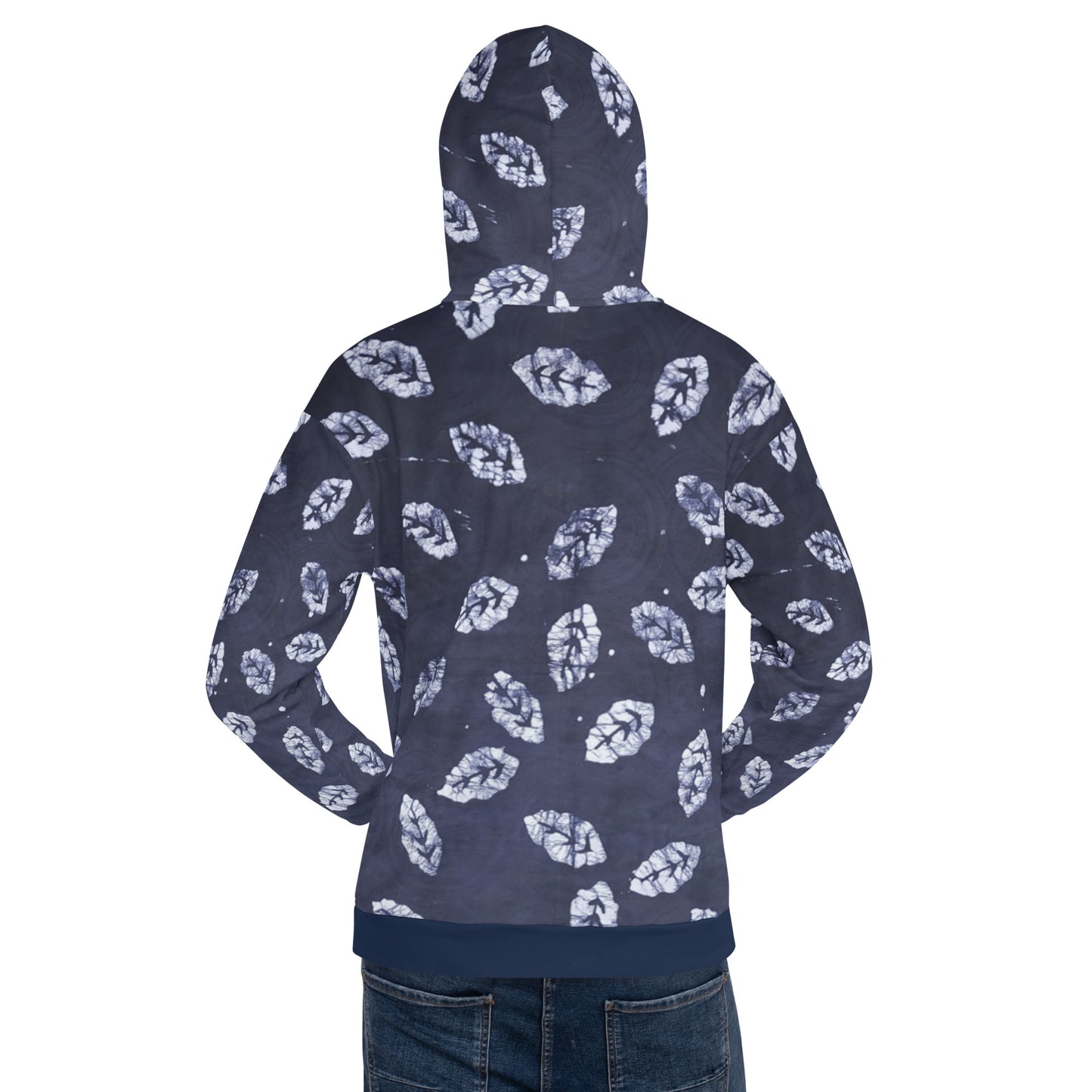 Indigo Leaf Adire Unisex Hoodie