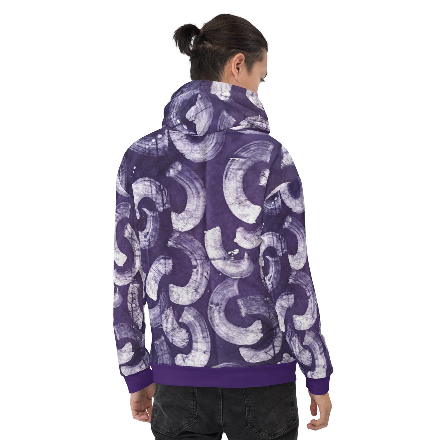 Purple Adire Unisex Hoodie