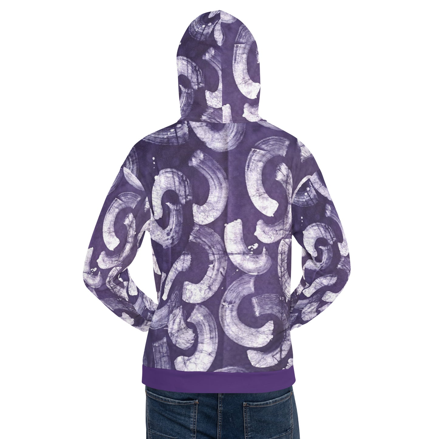 Purple Adire Unisex Hoodie