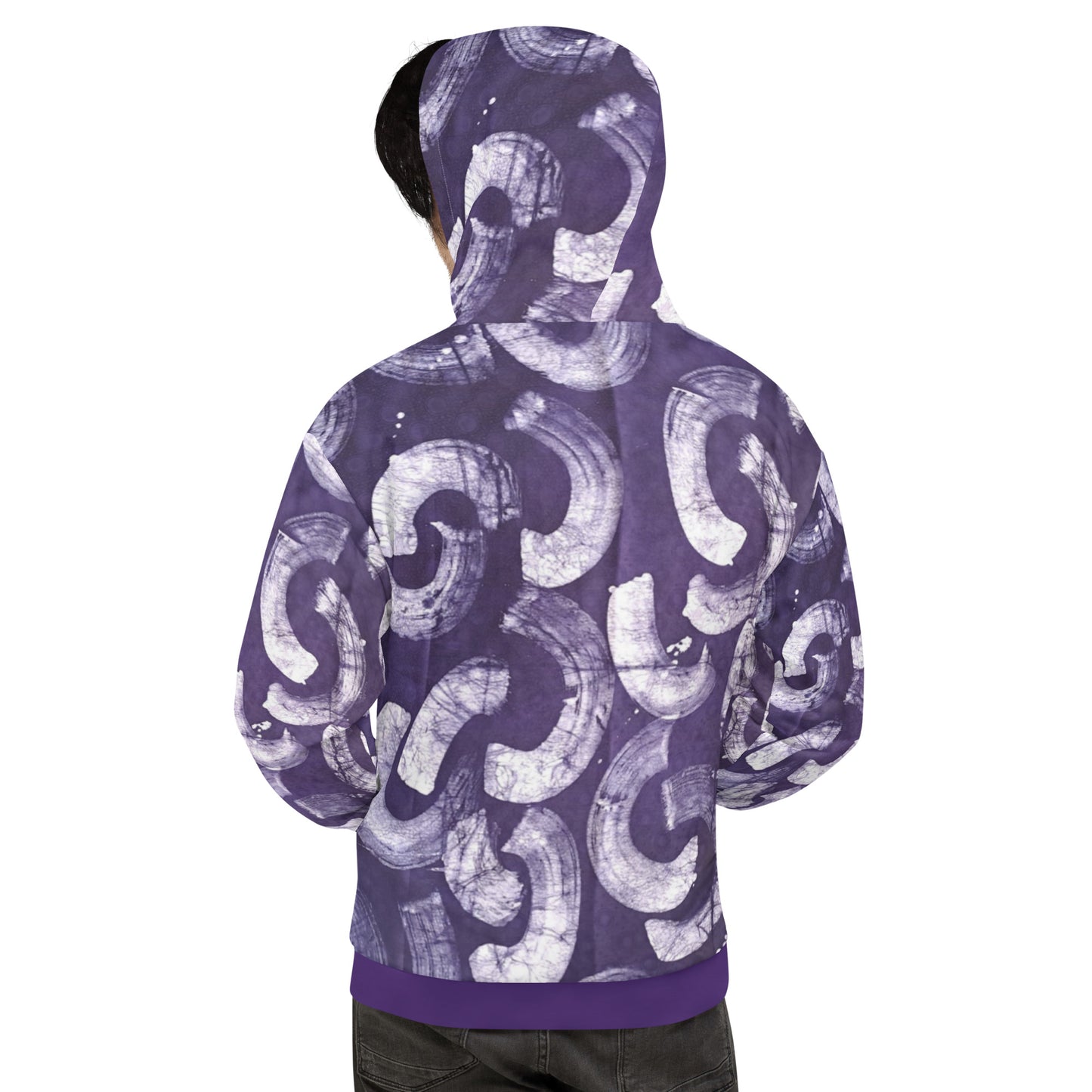 Purple Adire Unisex Hoodie