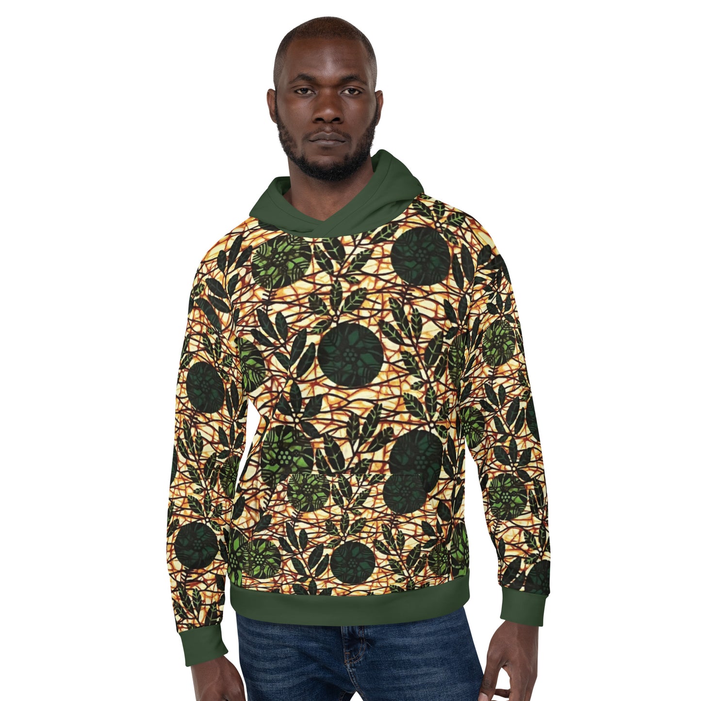 Green Ankara Unisex Hoodie