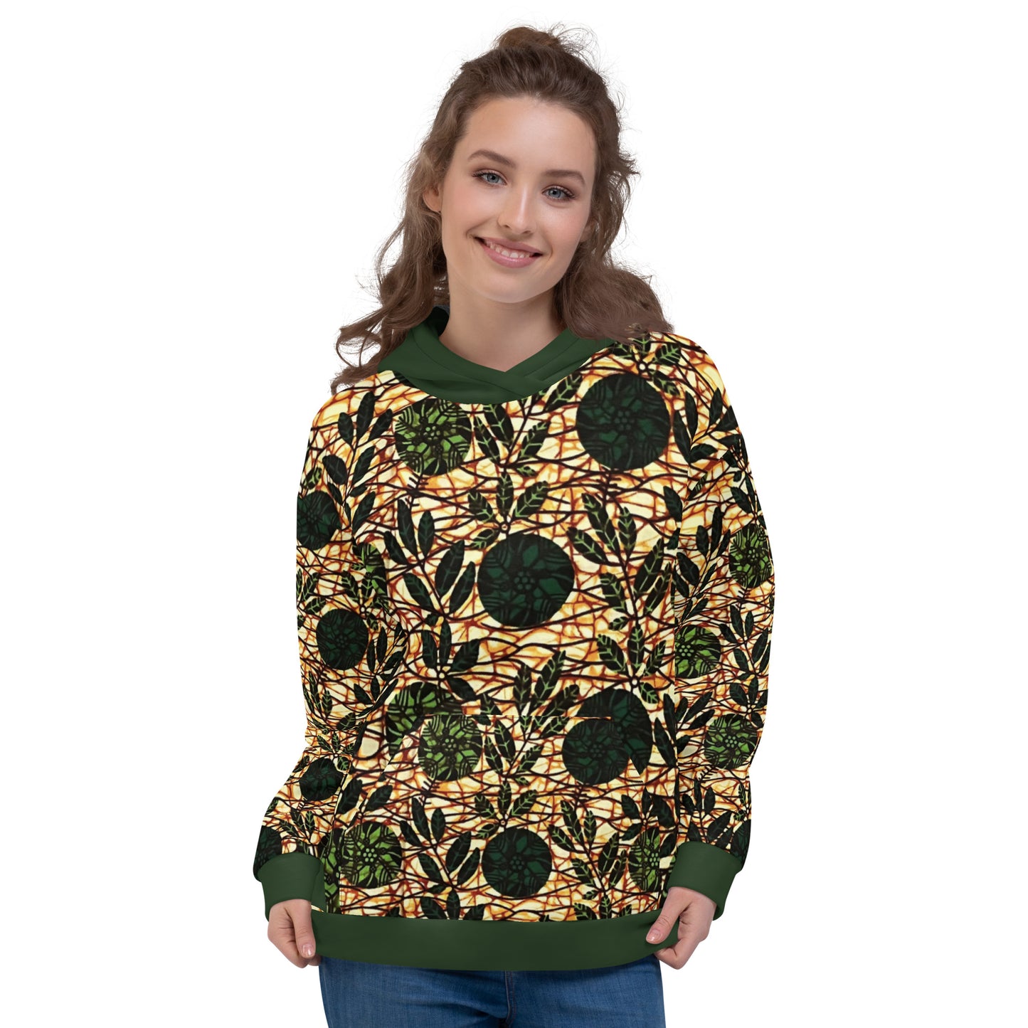 Green Ankara Unisex Hoodie