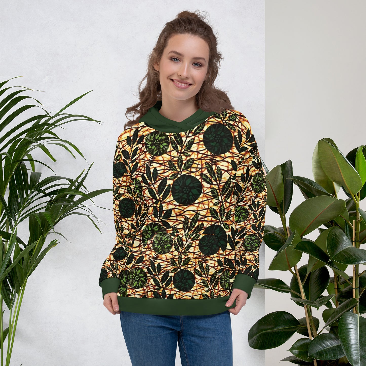 Green Ankara Unisex Hoodie