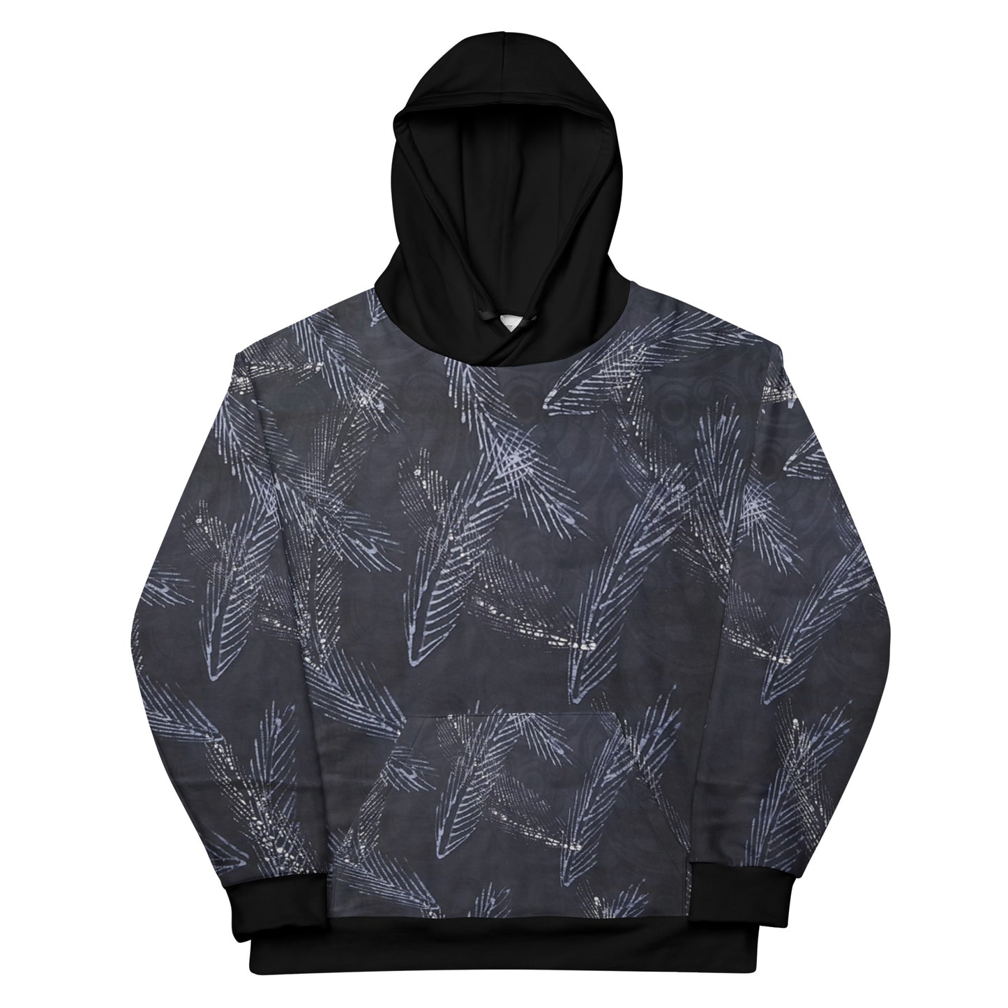 Indigo Black Adire Unisex Hoodie