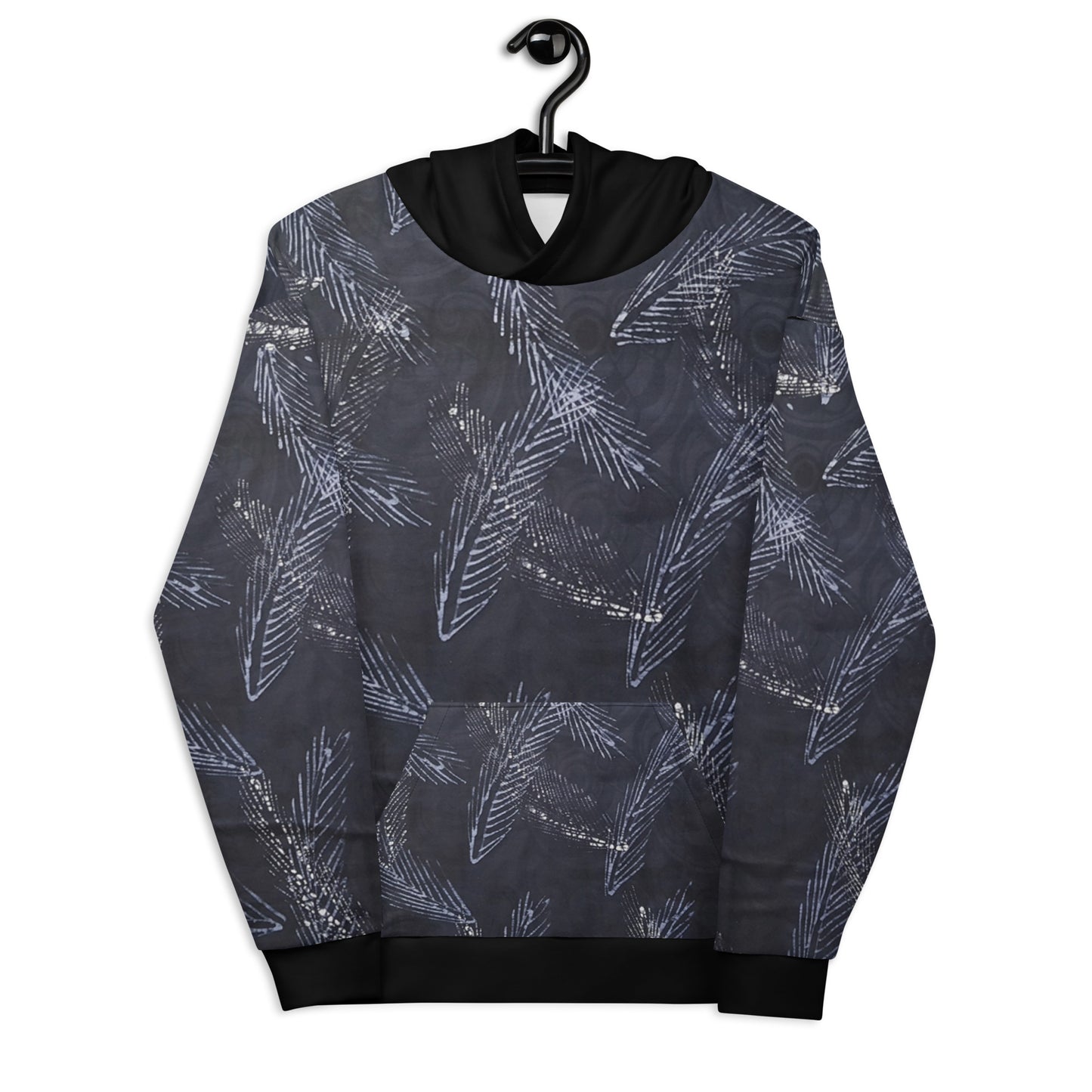 Indigo Black Adire Unisex Hoodie