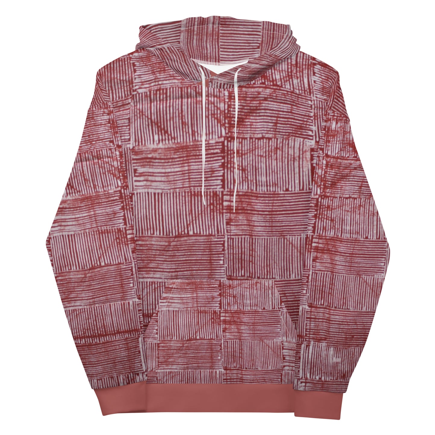 Red Adire Unisex Hoodie