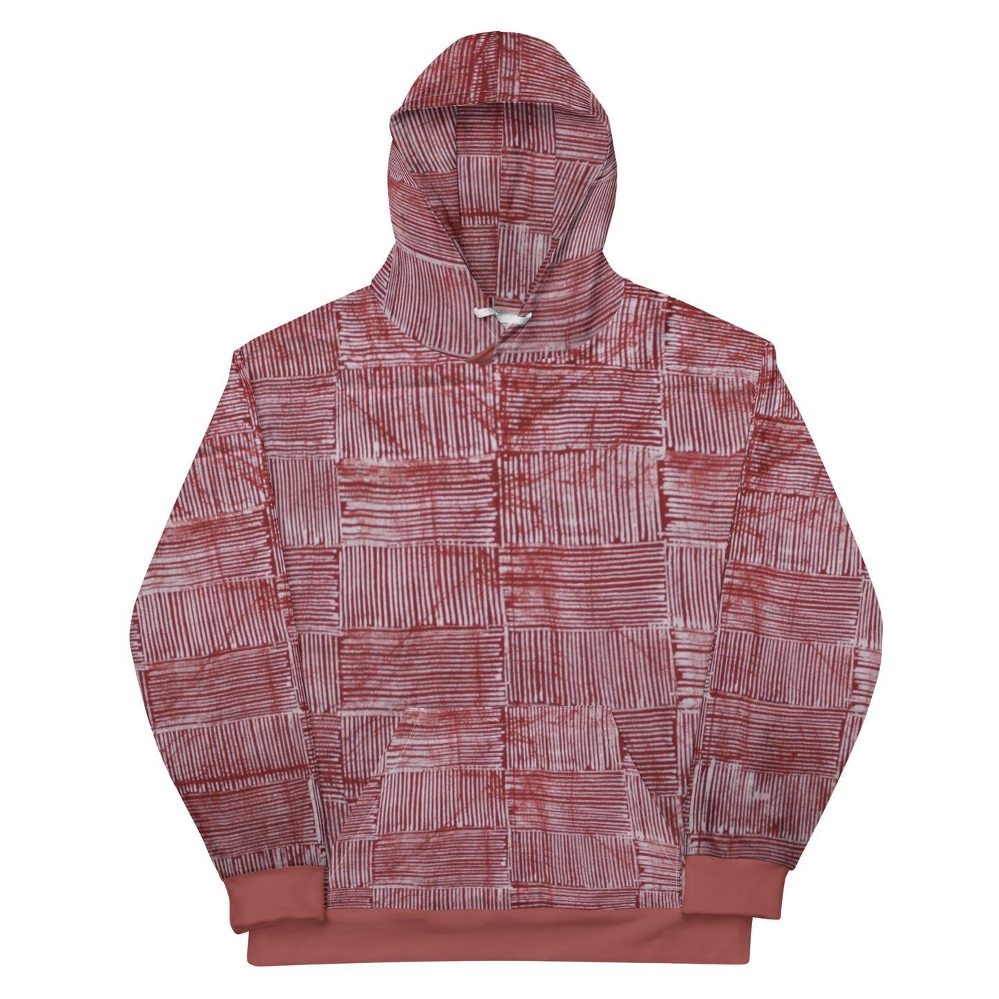 Red Adire Unisex Hoodie