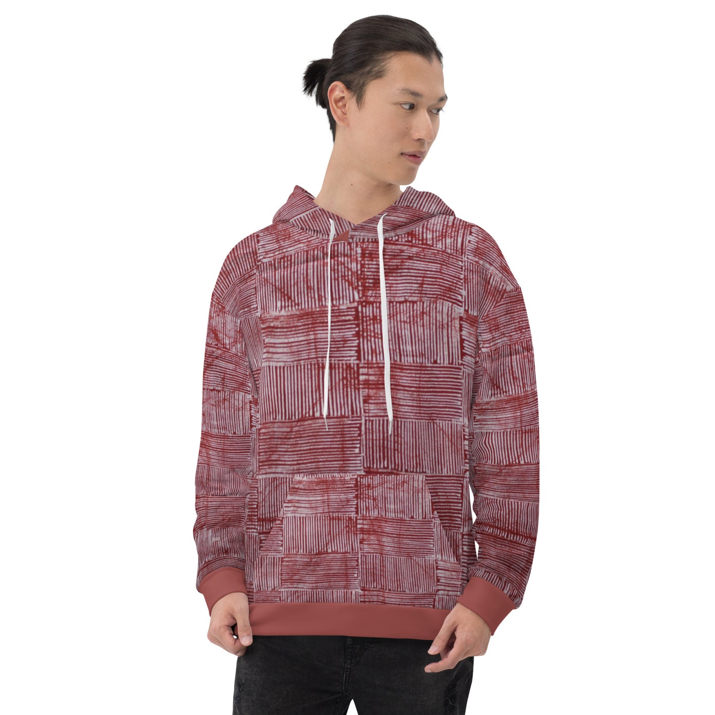 Red Adire Unisex Hoodie