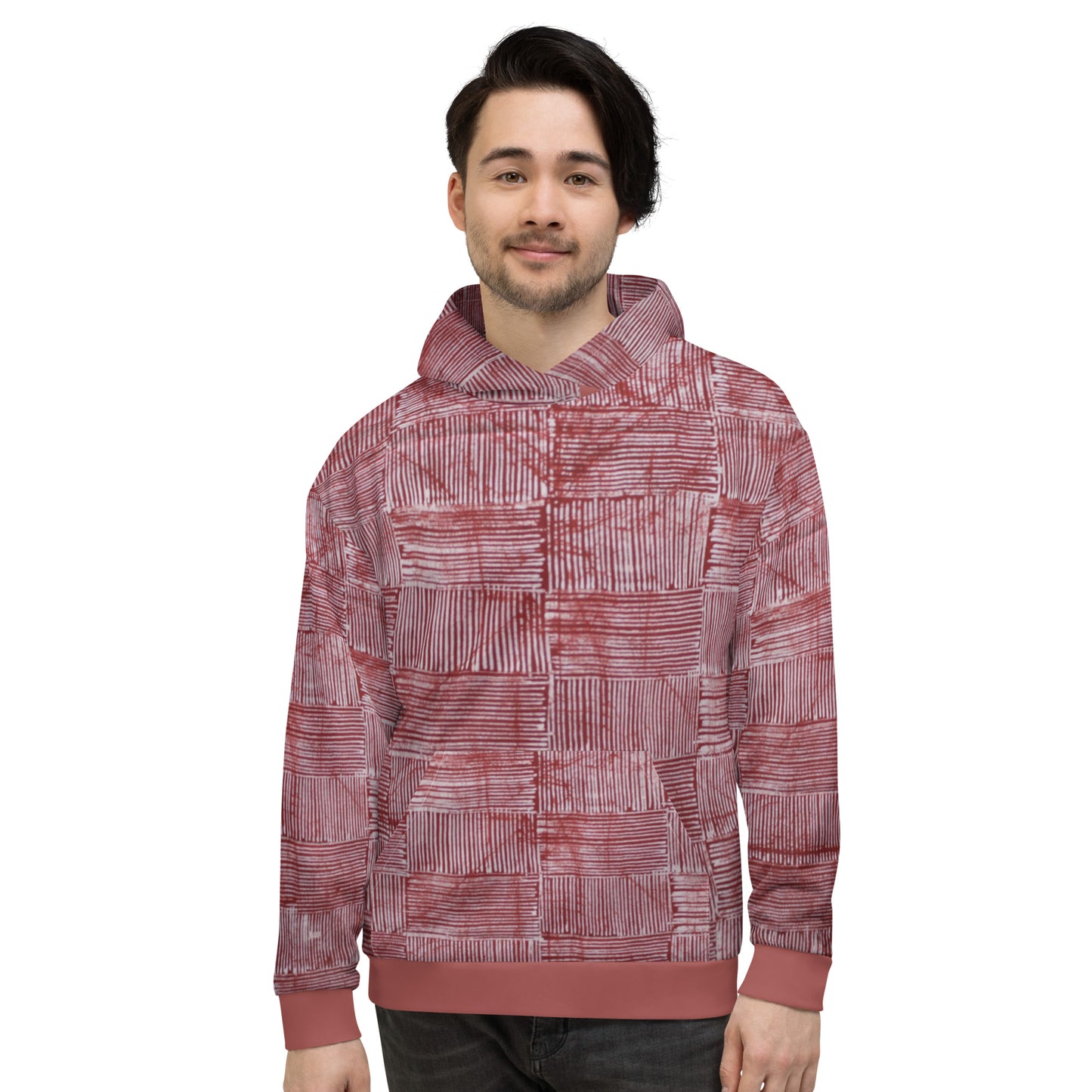 Red Adire Unisex Hoodie