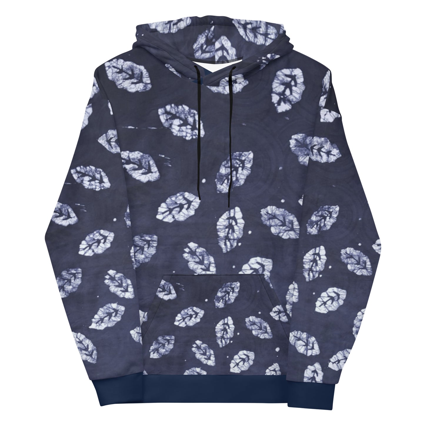 Indigo Leaf Adire Unisex Hoodie