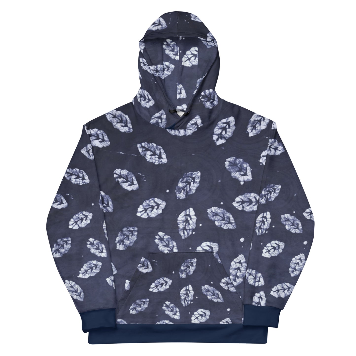 Indigo Leaf Adire Unisex Hoodie