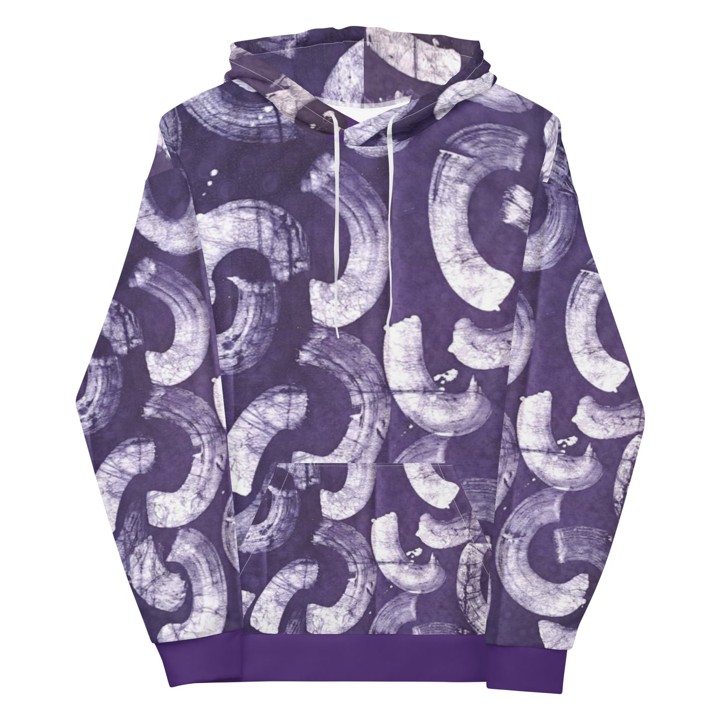 Purple Adire Unisex Hoodie