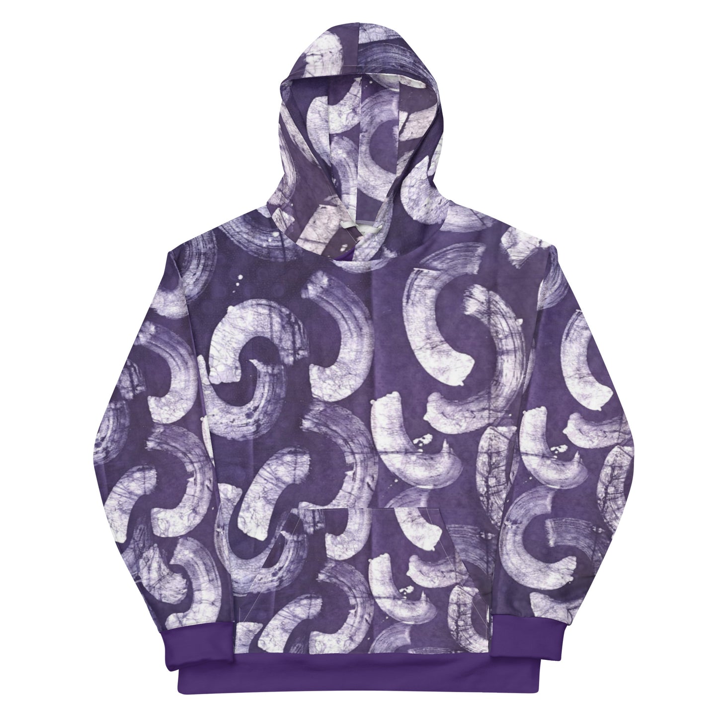 Purple Adire Unisex Hoodie