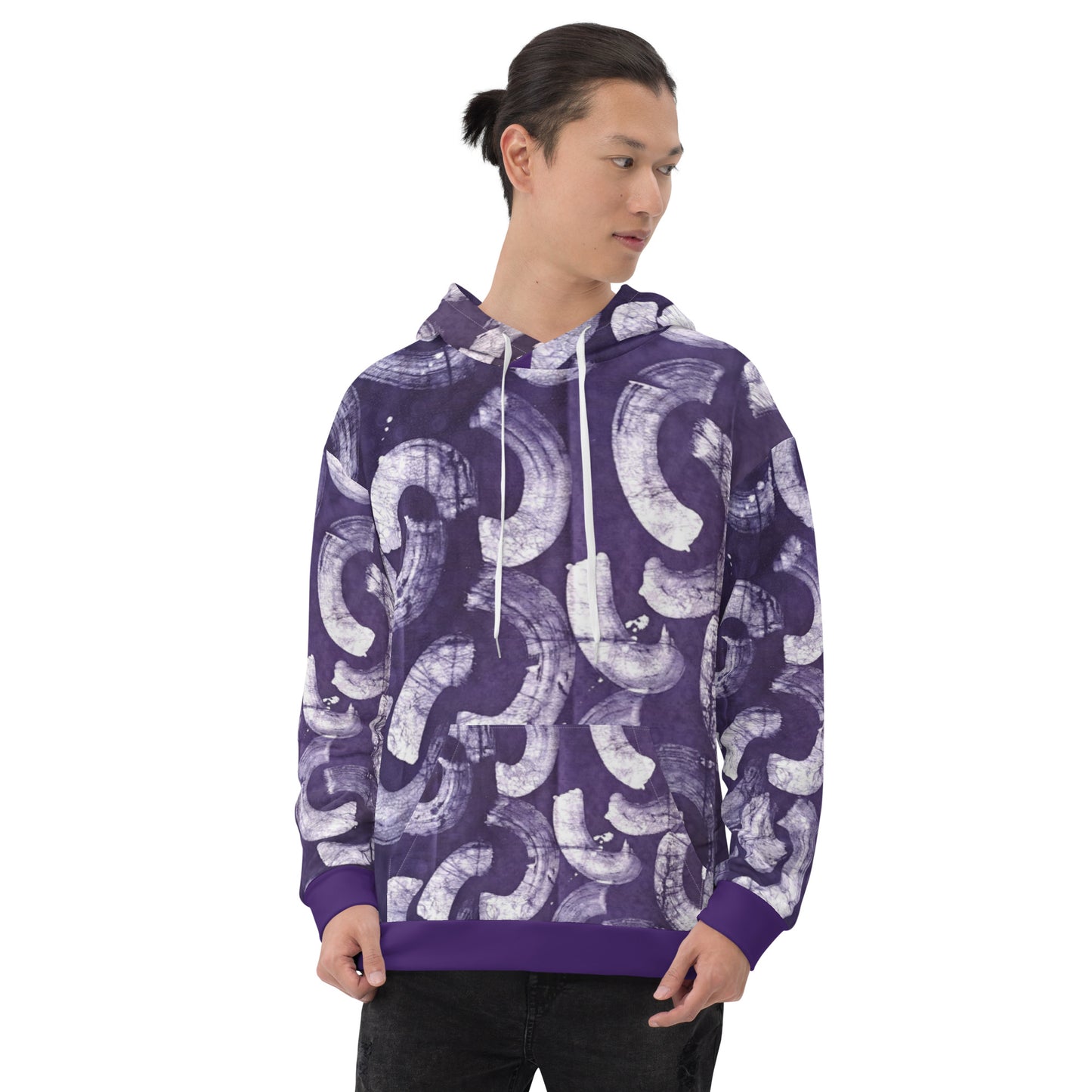 Purple Adire Unisex Hoodie