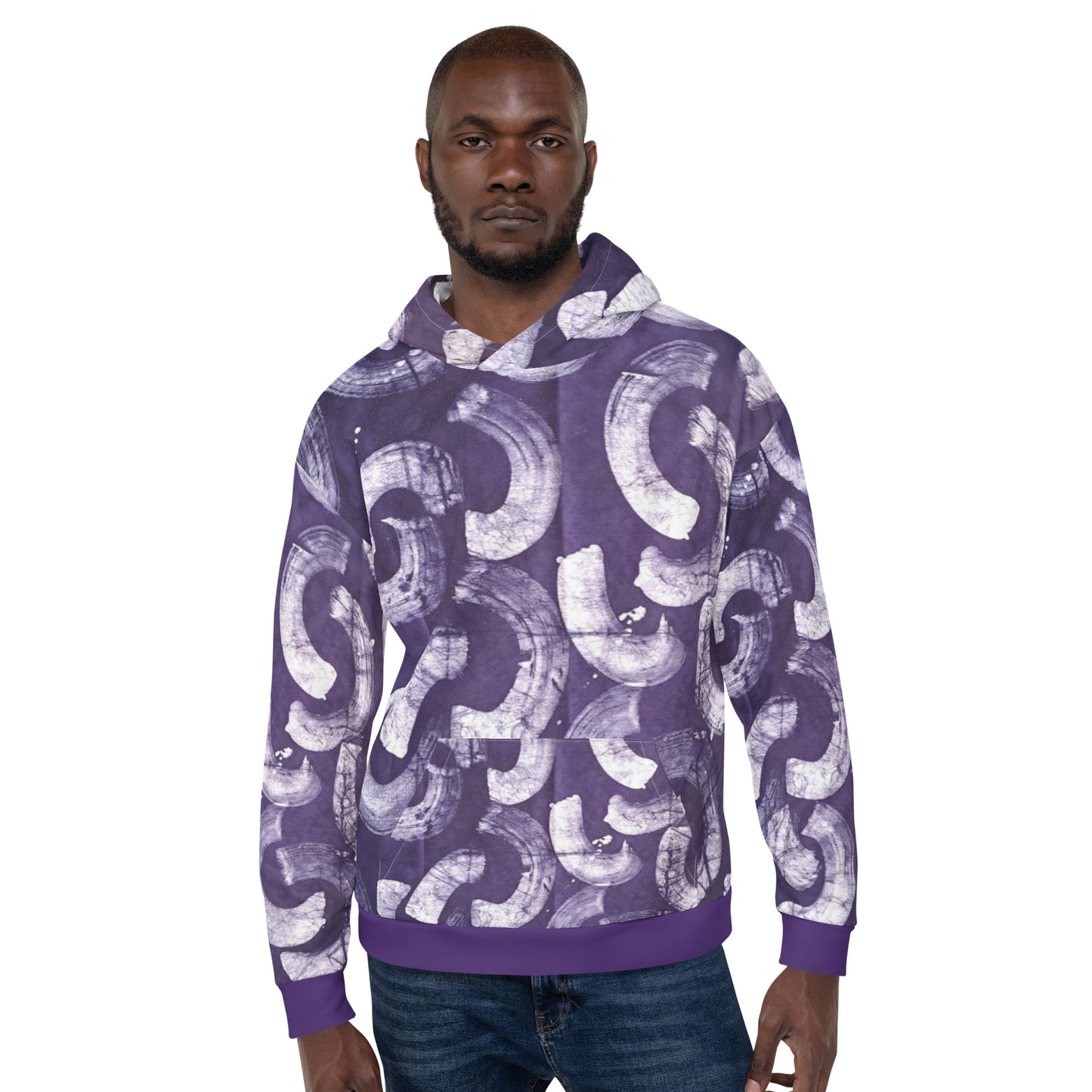 Purple Adire Unisex Hoodie