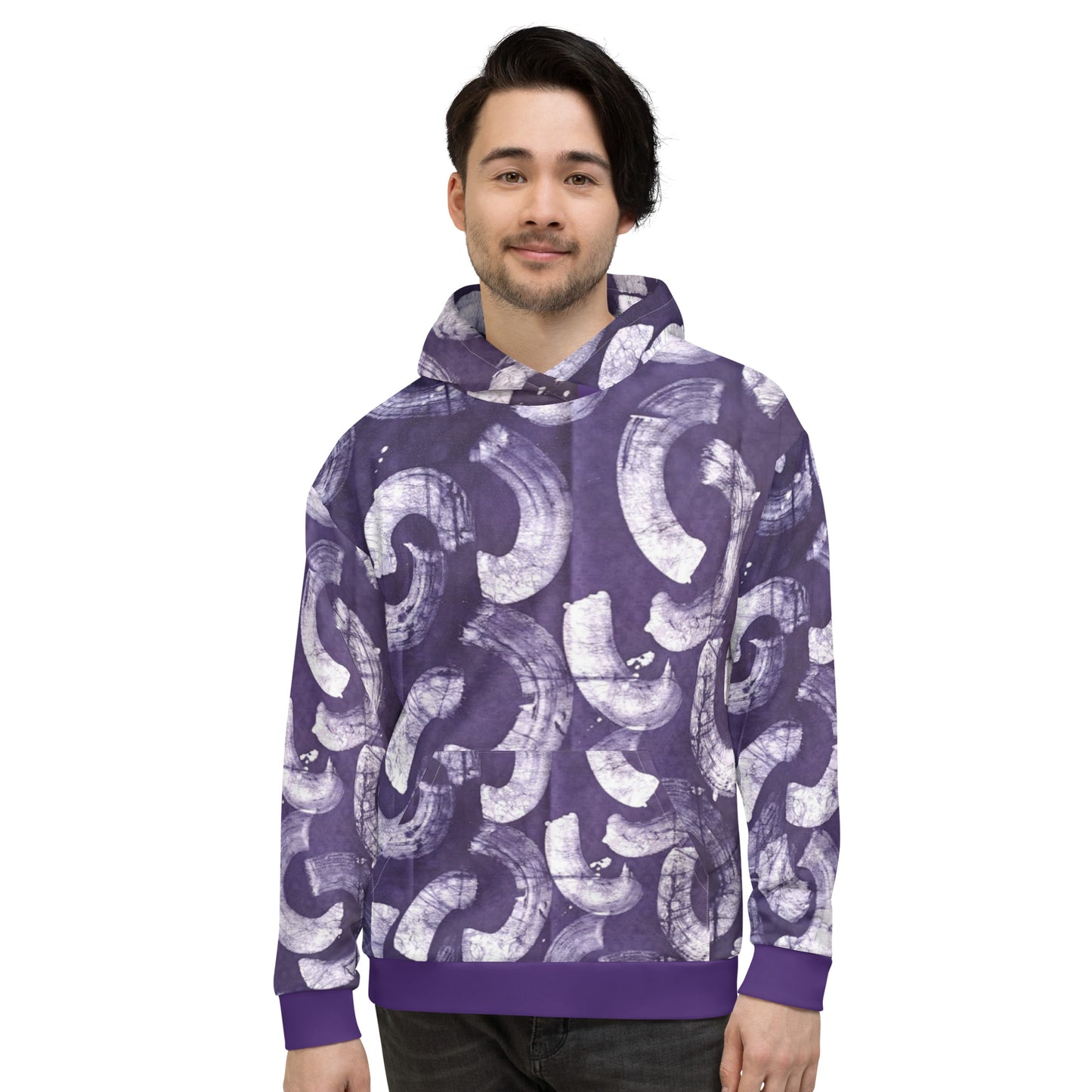 Purple Adire Unisex Hoodie