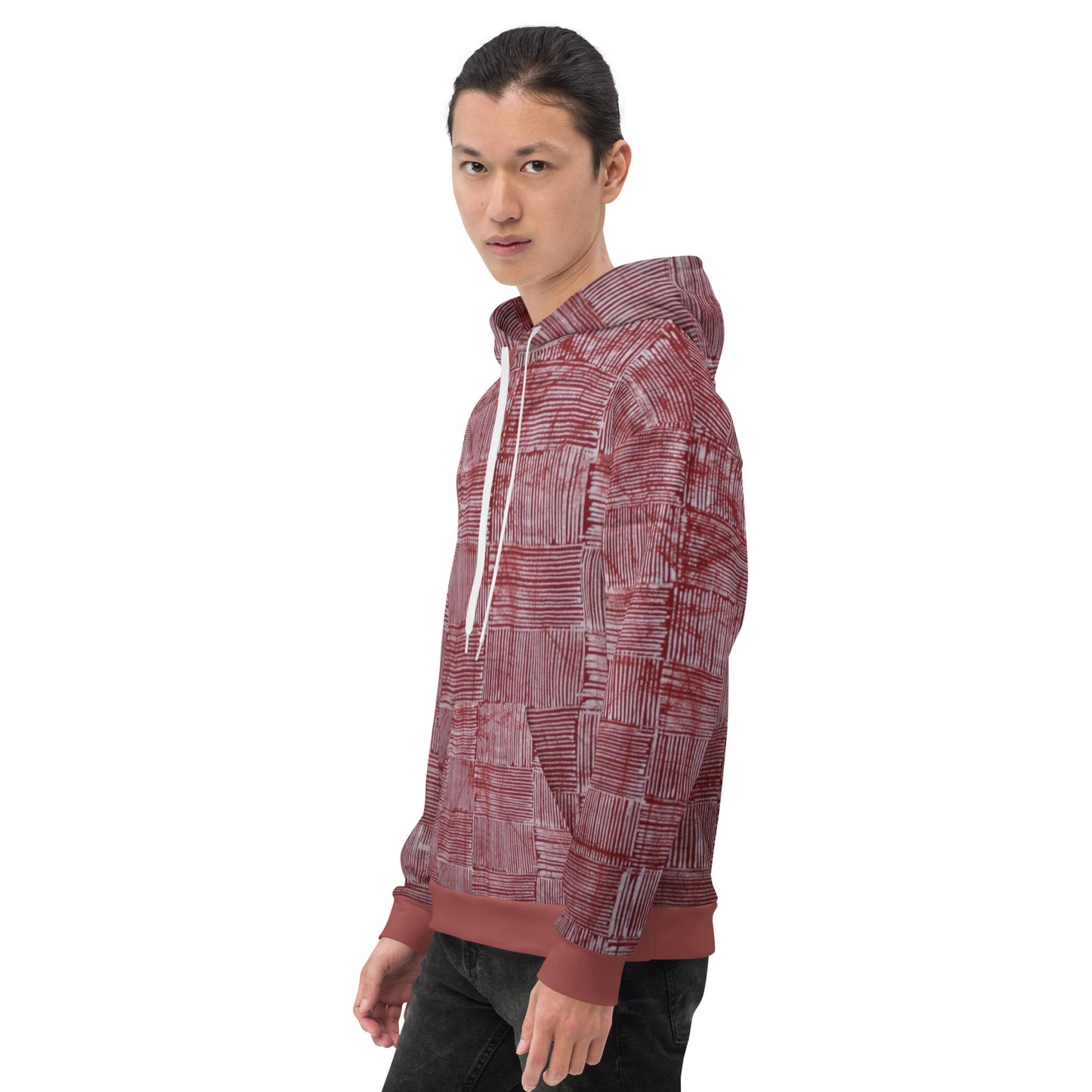 Red Adire Unisex Hoodie