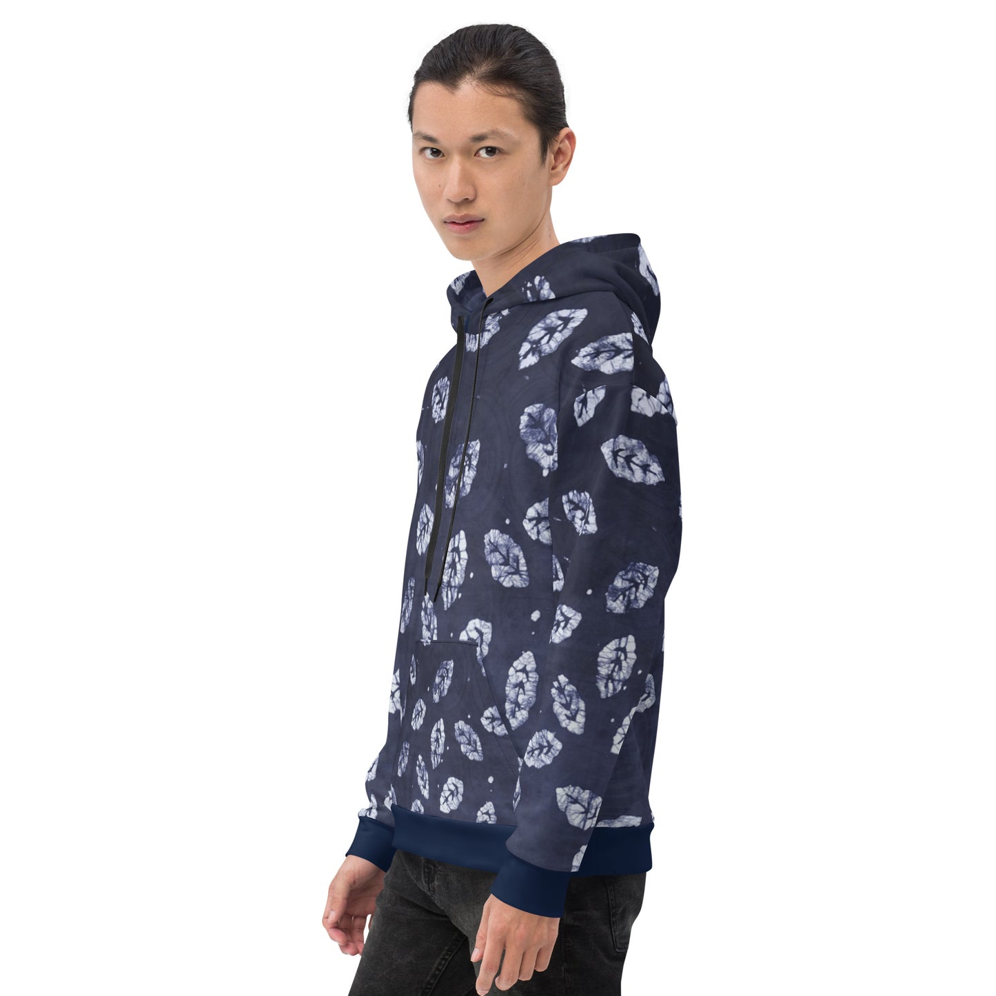 Indigo Leaf Adire Unisex Hoodie