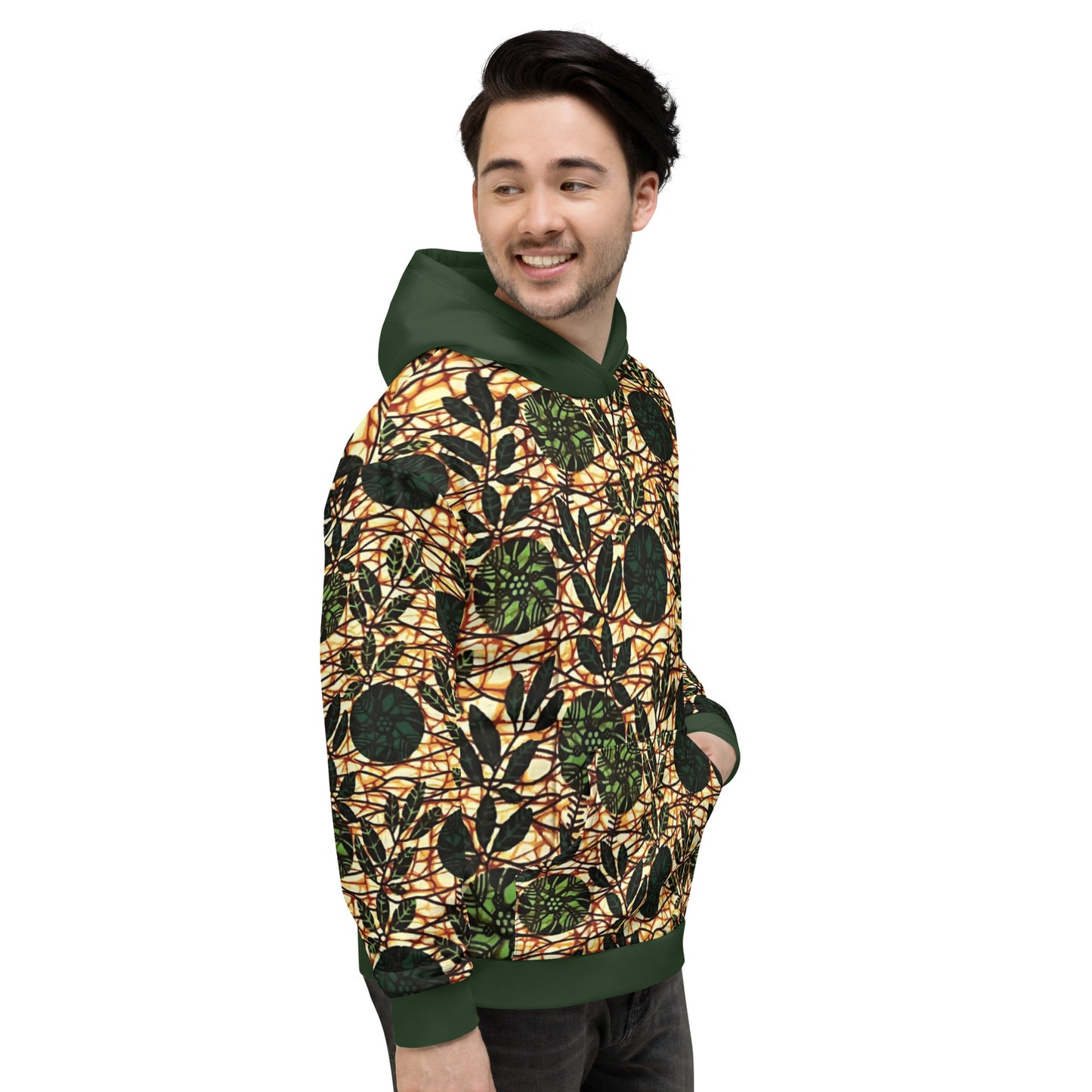 Green Ankara Unisex Hoodie