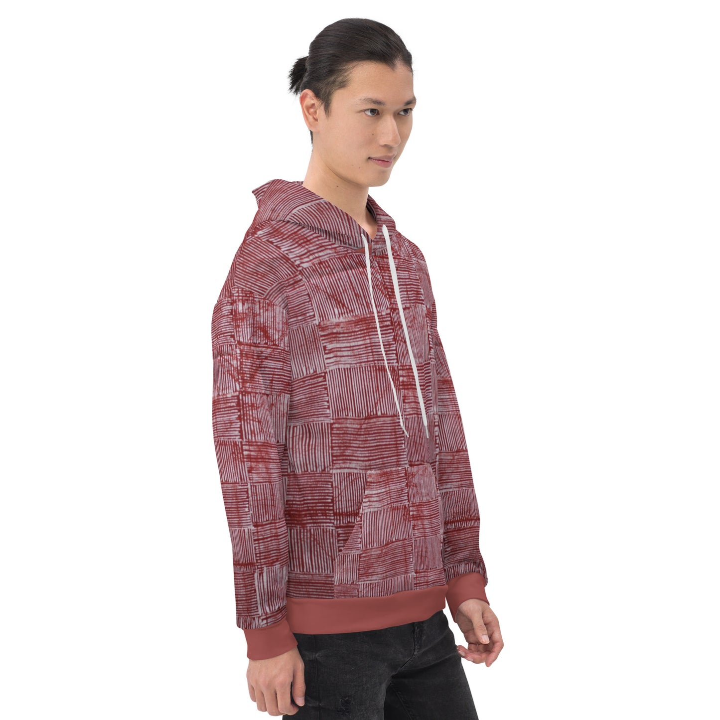 Red Adire Unisex Hoodie