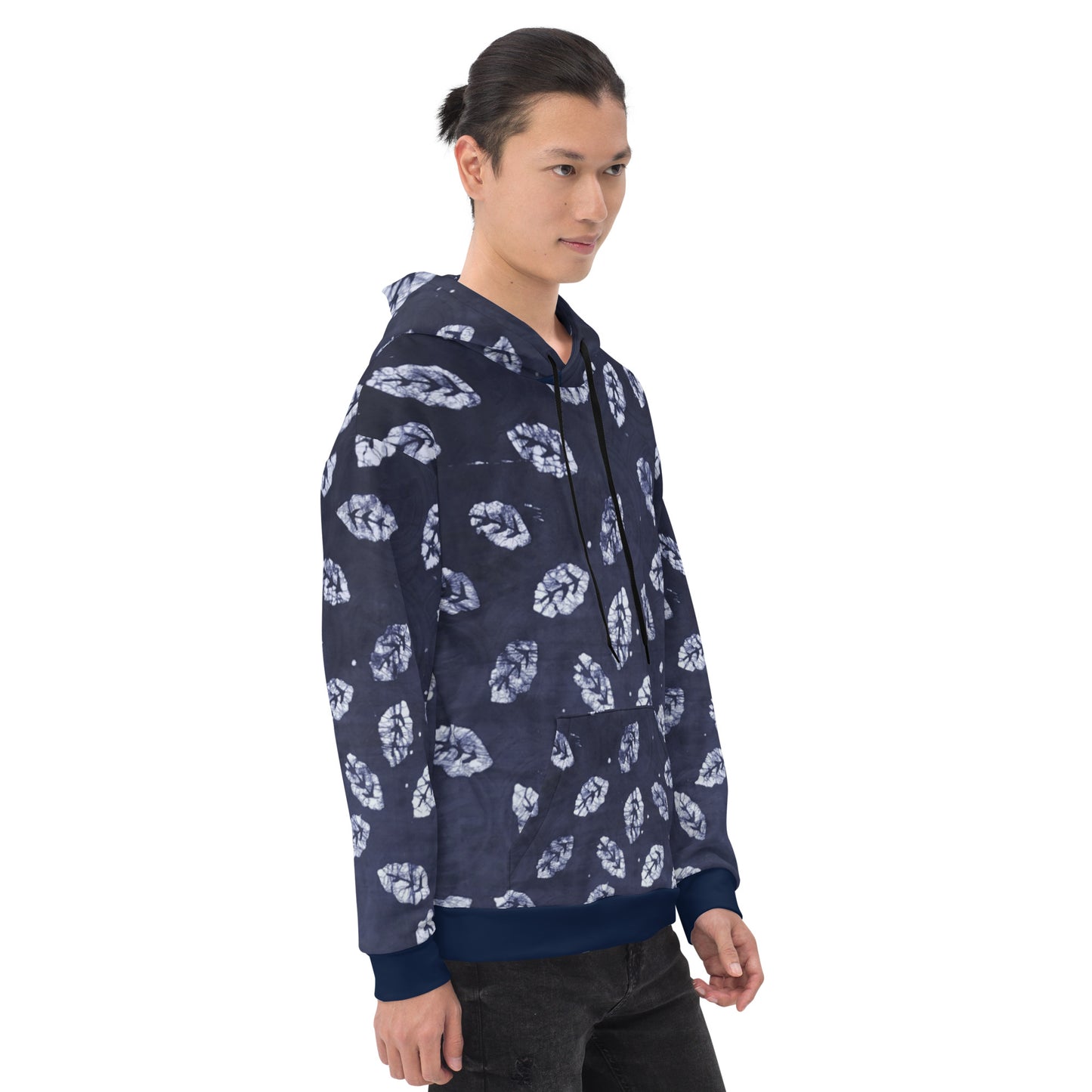 Indigo Leaf Adire Unisex Hoodie